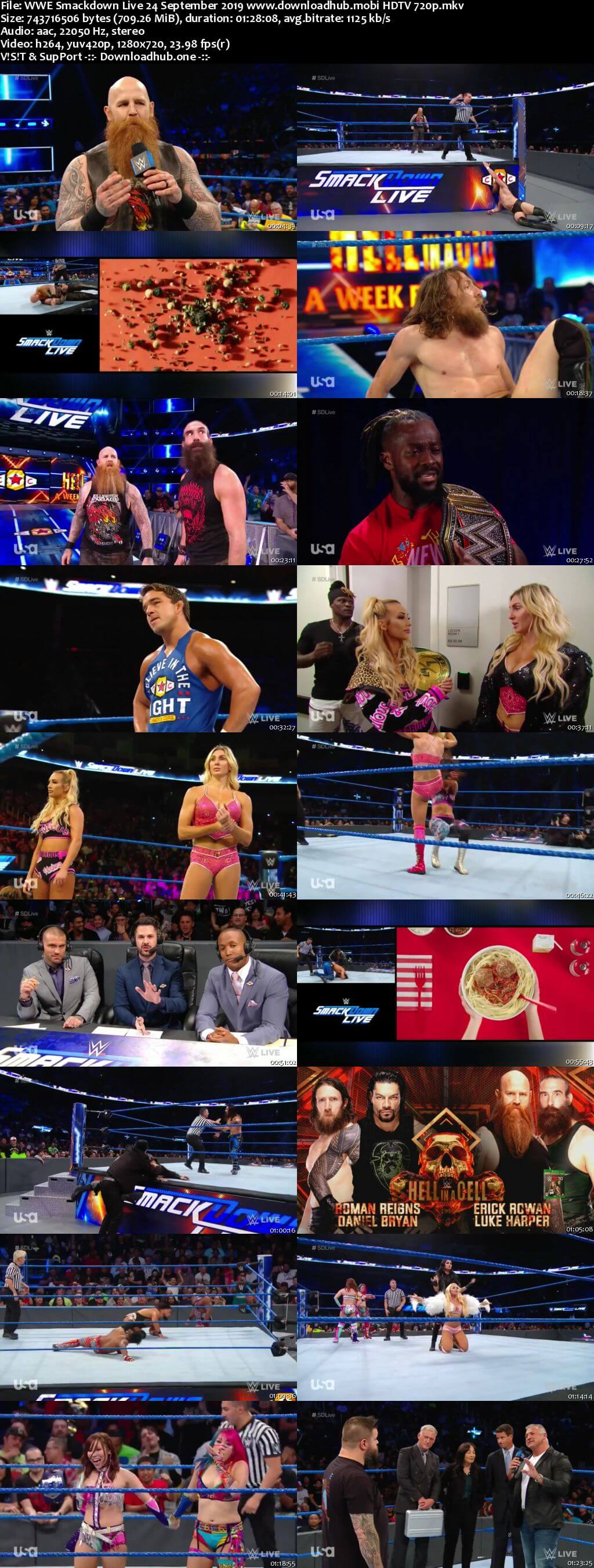 WWE Smackdown Live 24th September 2019 720p 300MB HDTV 480p