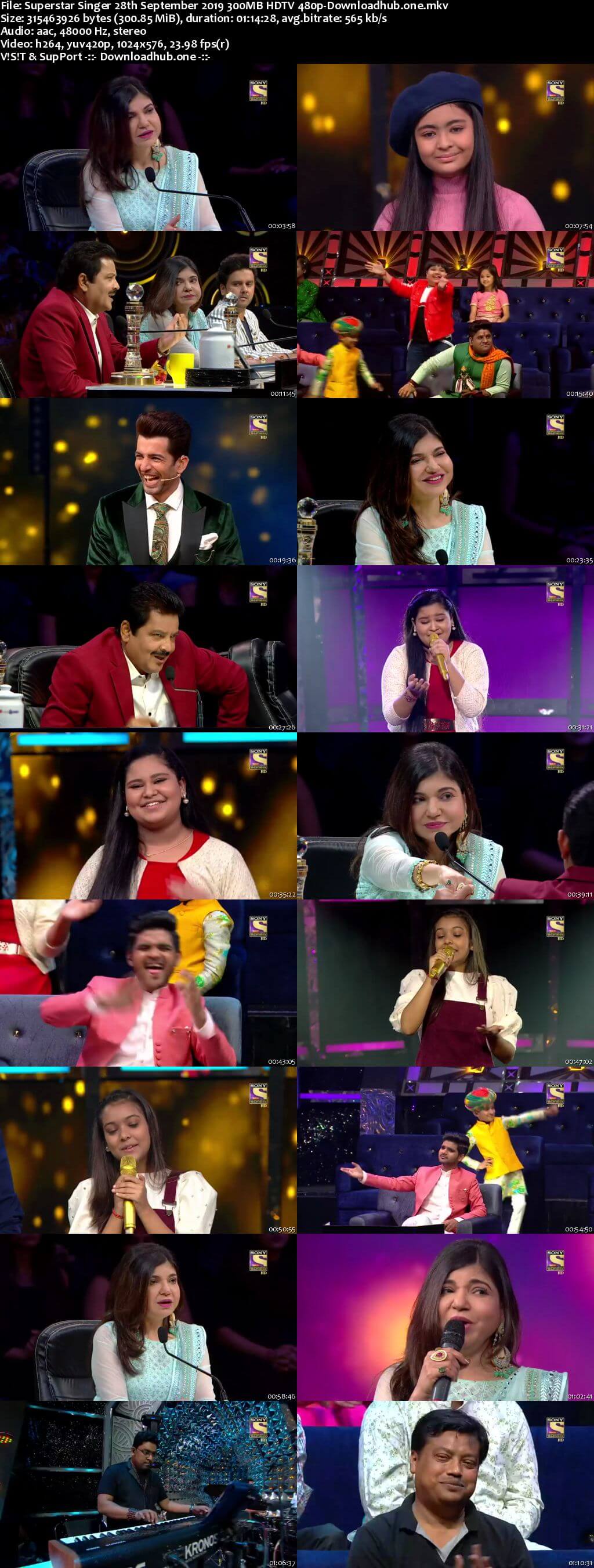 Superstar Singer 28 September 2019 Episode 27 HDTV 480p