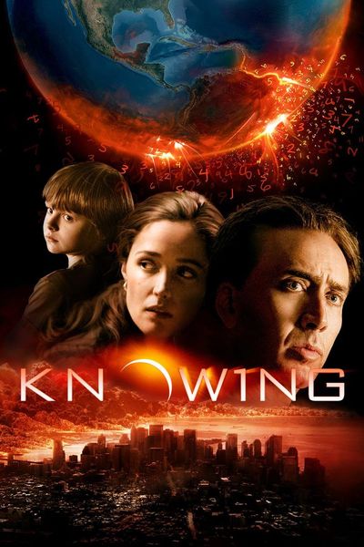 Poster of Knowing 2009 Full Hindi Dual Audio Movie Download BluRay 720p