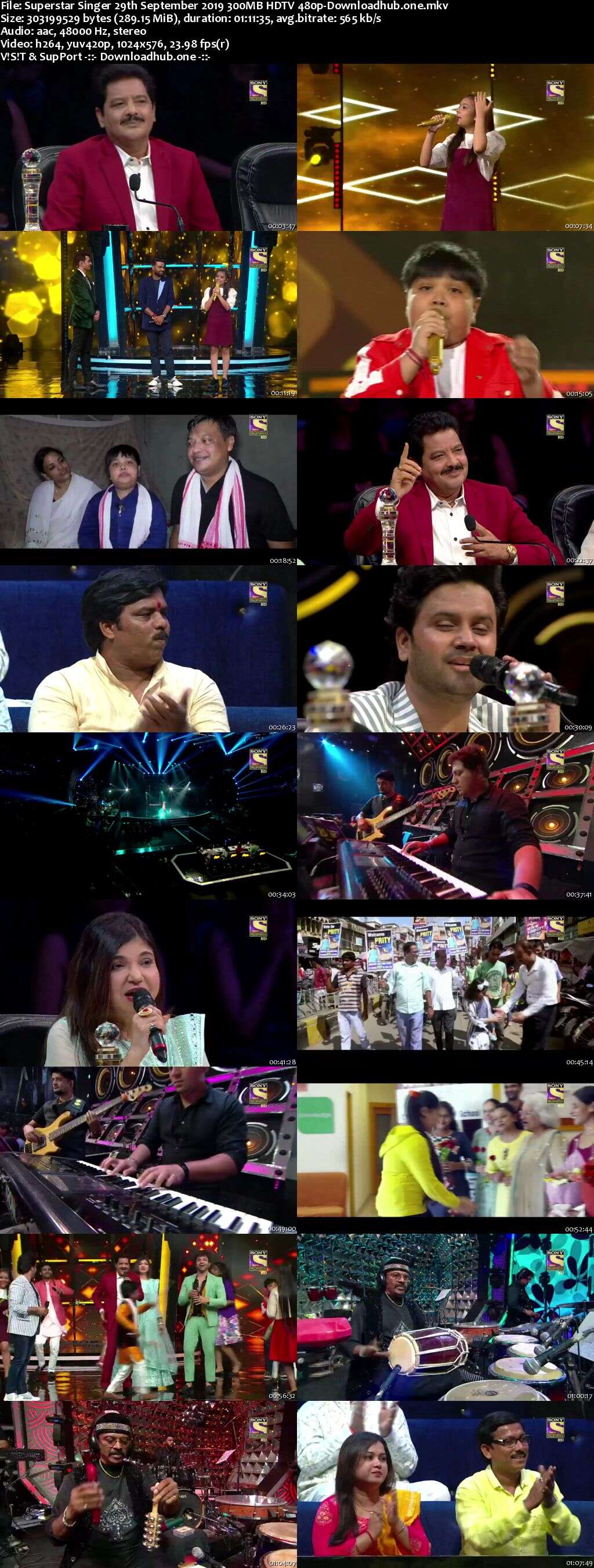 Superstar Singer 29 September 2019 Episode 28 HDTV 480p