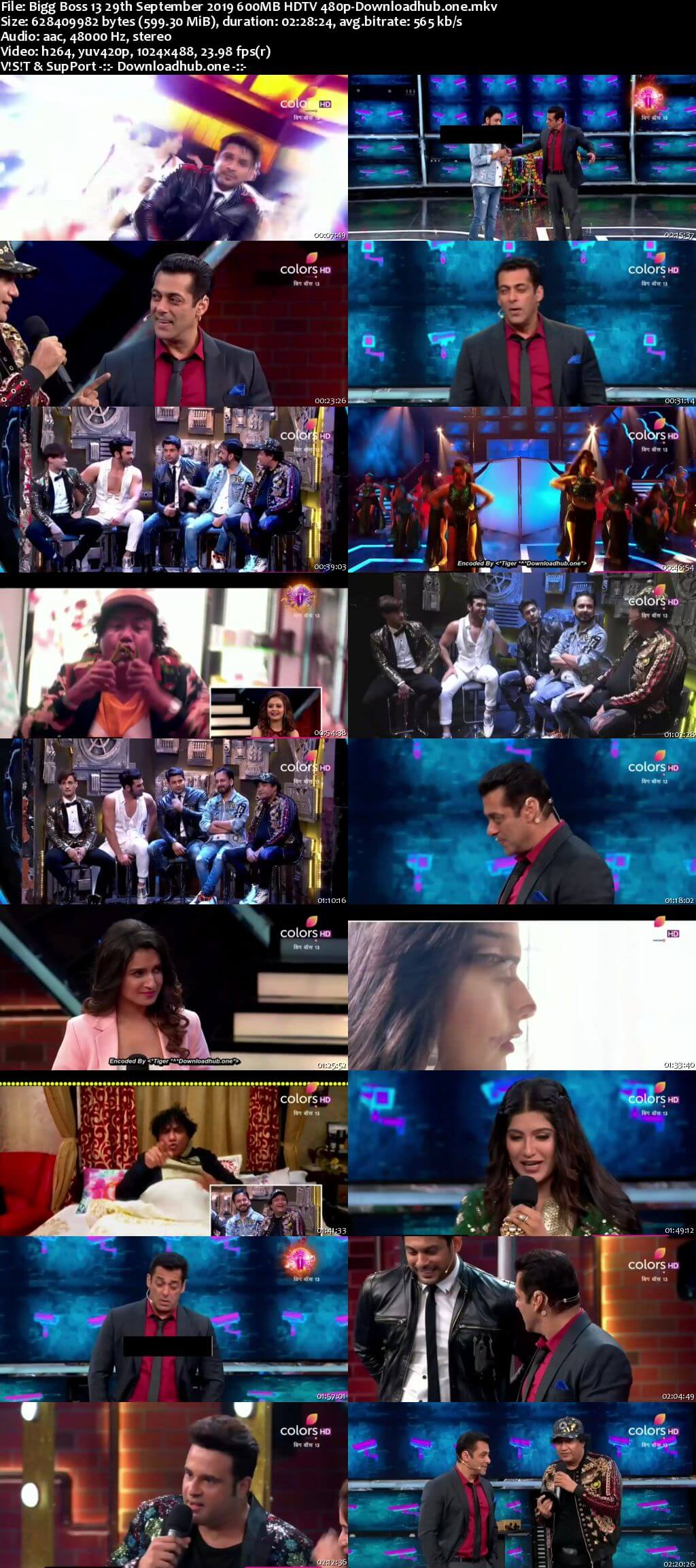 Bigg Boss 13 29 September 2019 First Day First Show HDTV 480p