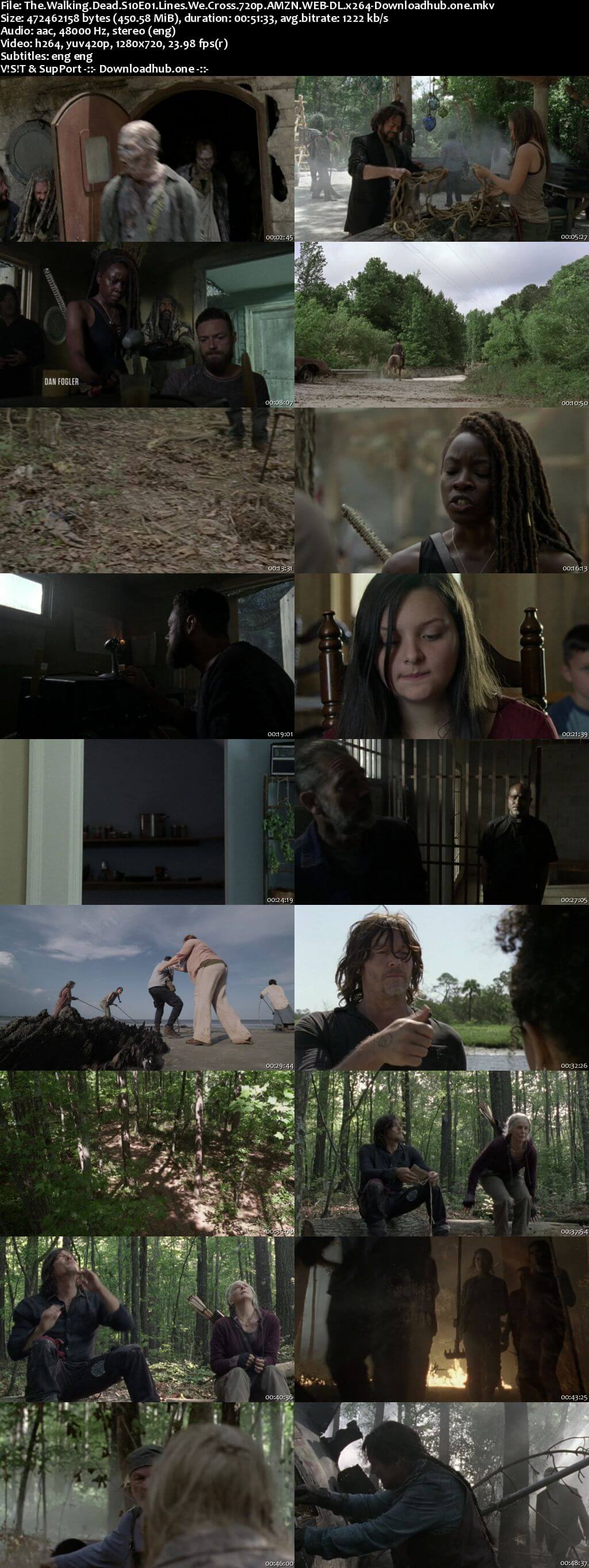 The Walking Dead S10E01 450MB AMZN WEB-DL 720p ESubs