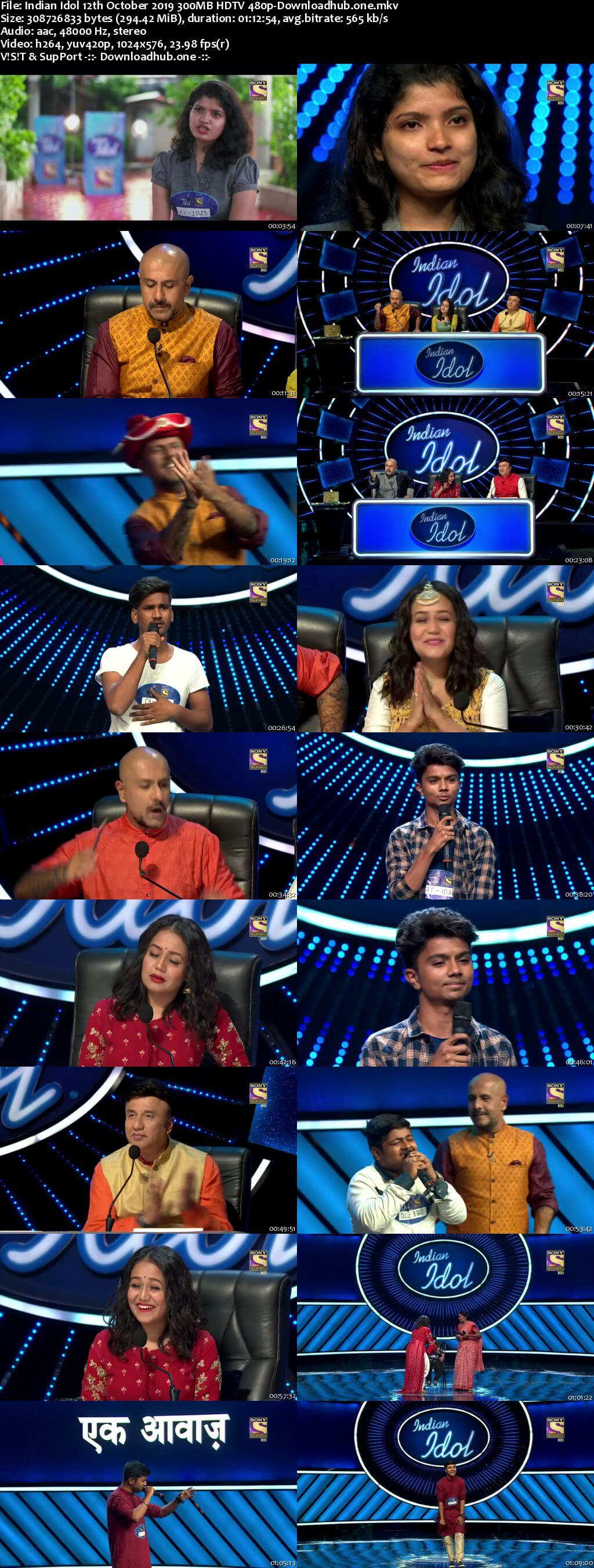 Indian Idol 12 October 2019 Episode 01 HDTV 480p