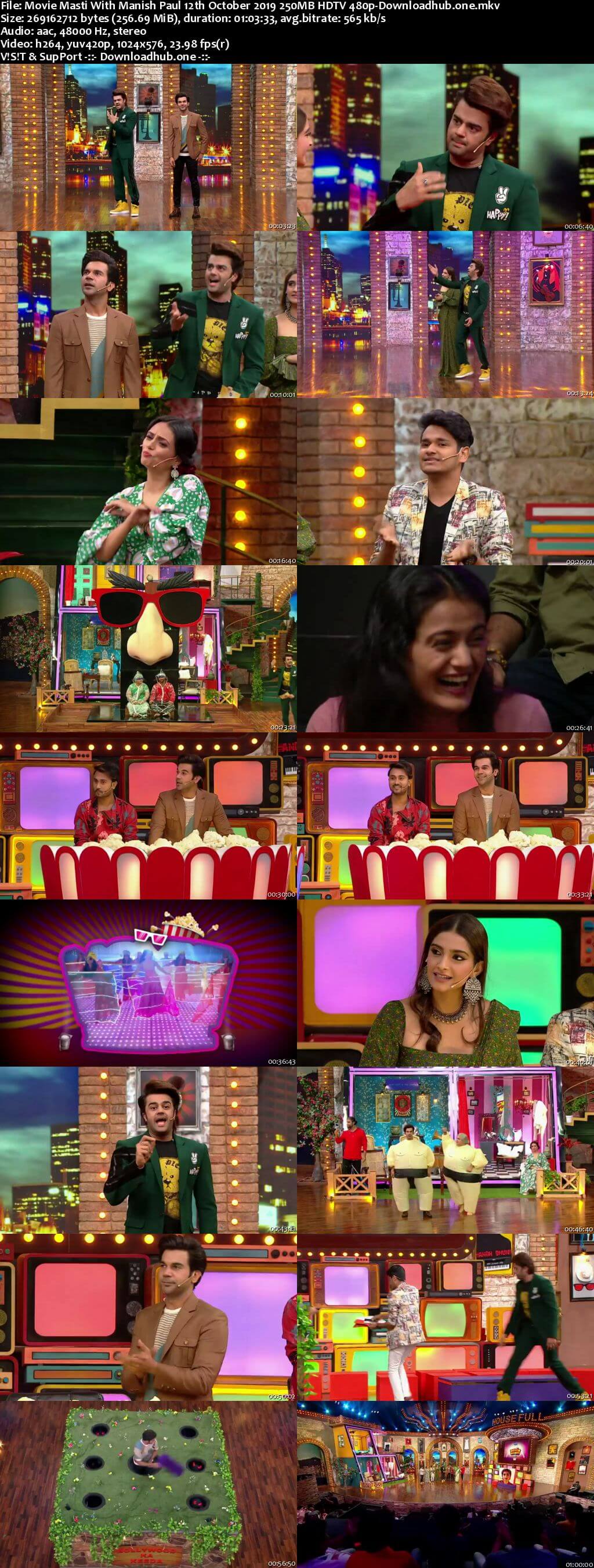 Movie Masti With Manish Paul 12 October 2019 Episode 03 HDTV 480p