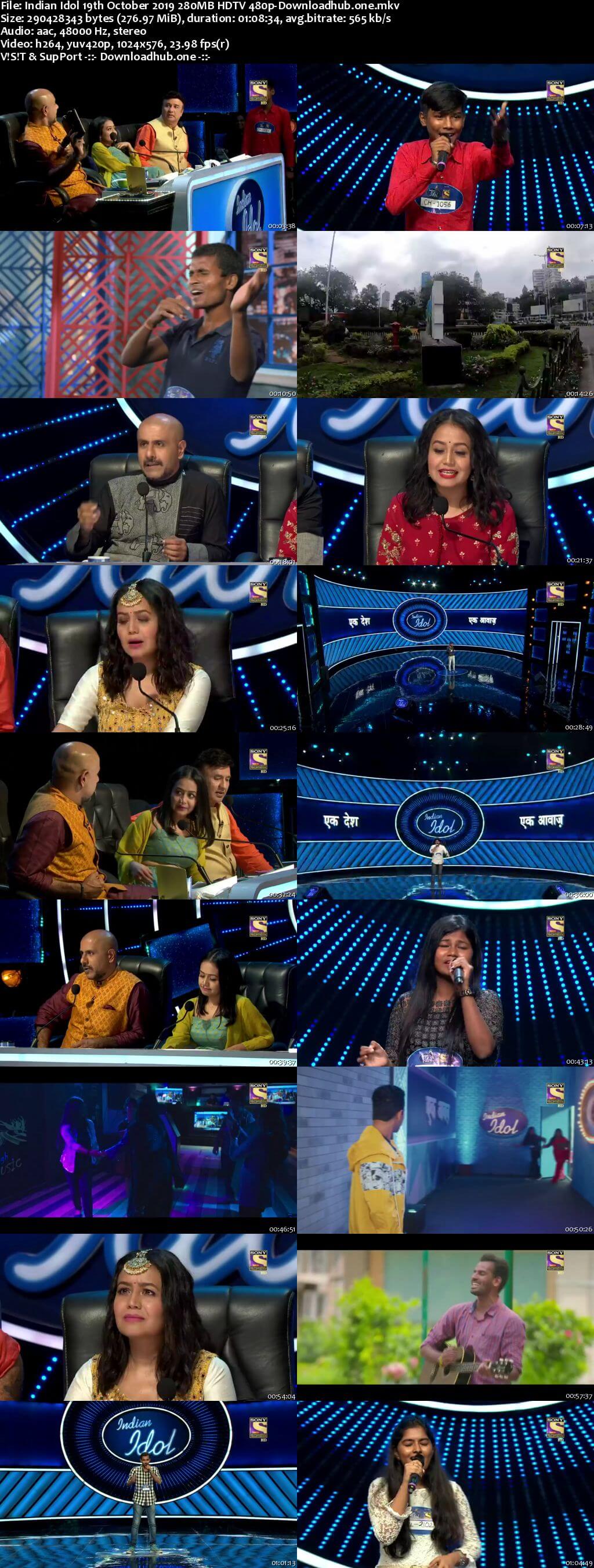 Indian Idol 19 October 2019 Episode 03 HDTV 480p