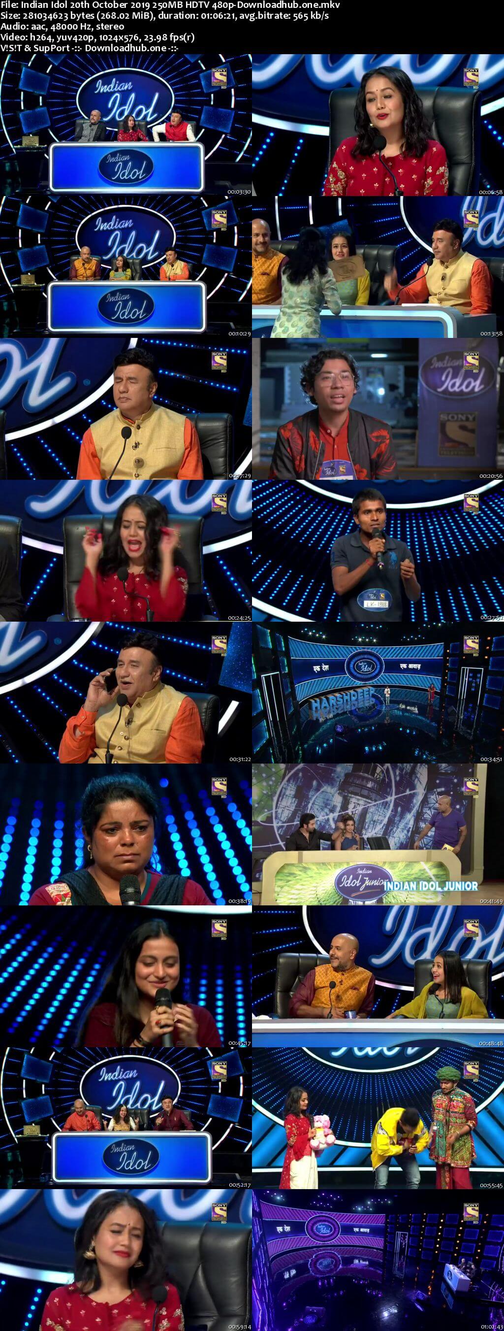 Indian Idol 20 October 2019 Episode 04 HDTV 480p