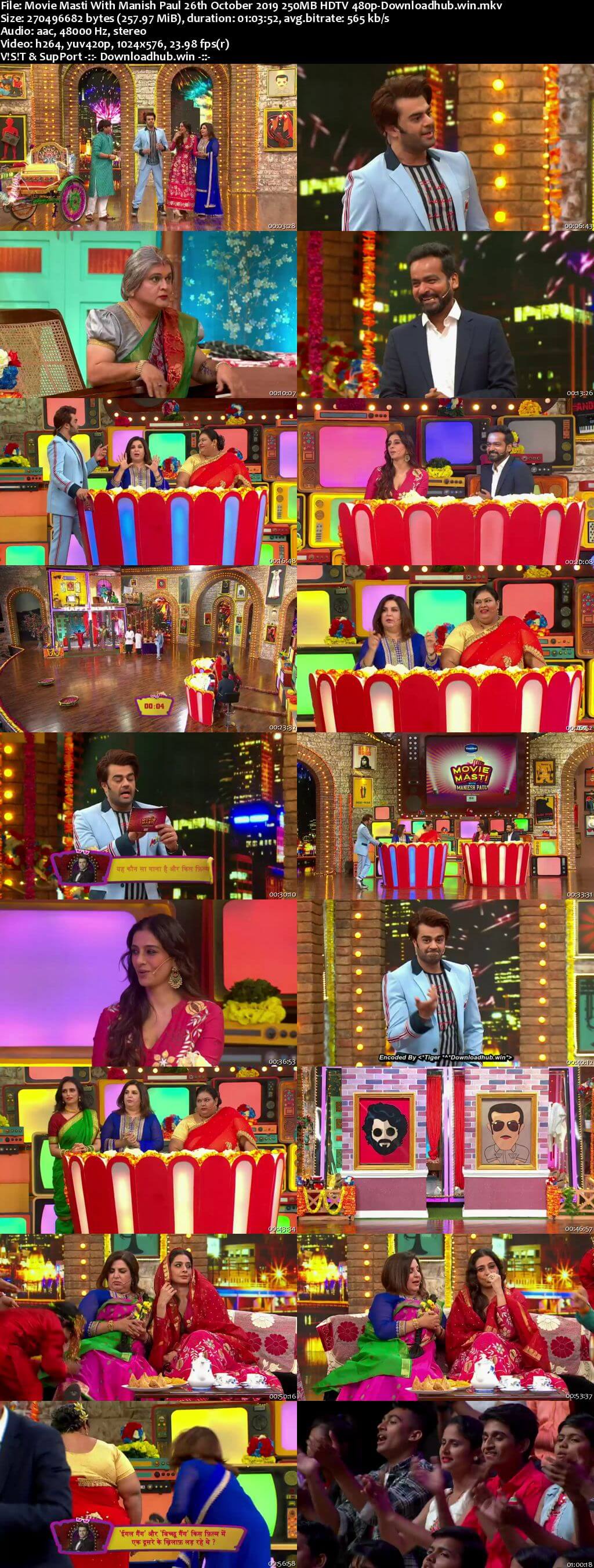 Movie Masti With Manish Paul 26 October 2019 Episode 07 HDTV 480p