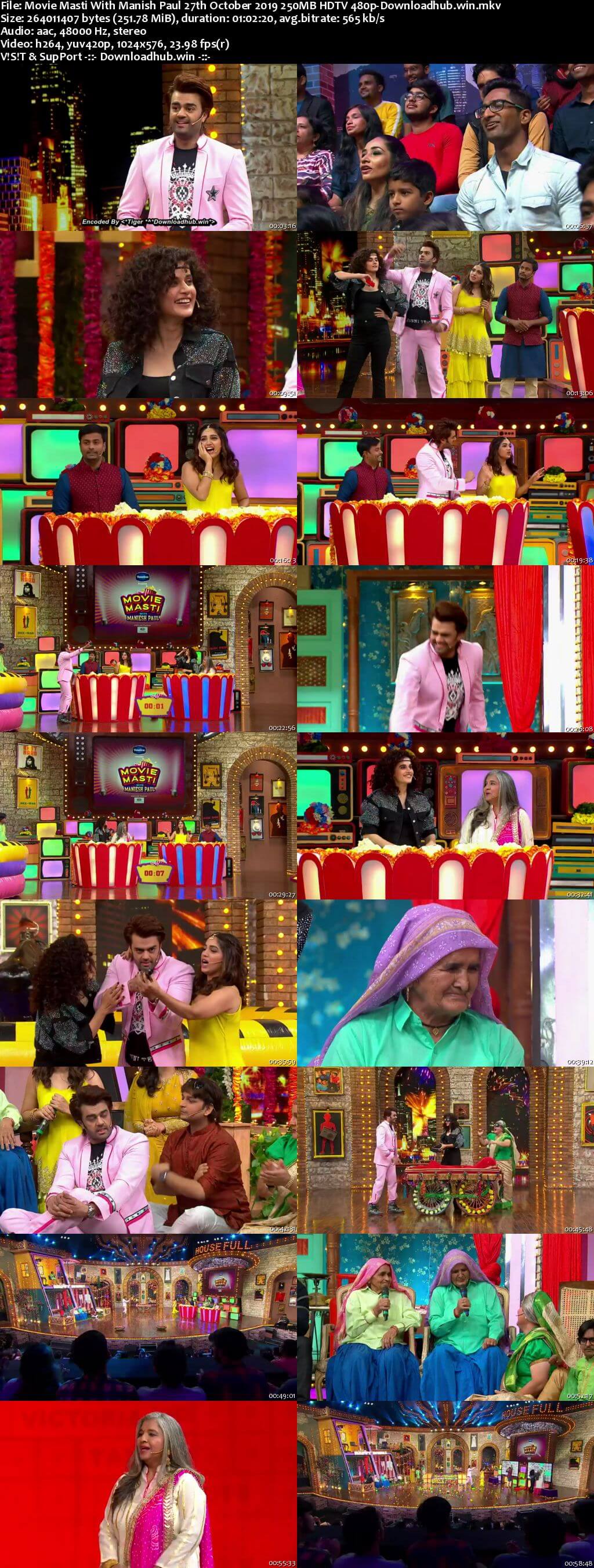 Movie Masti With Manish Paul 27 October 2019 Episode 08 HDTV 480p