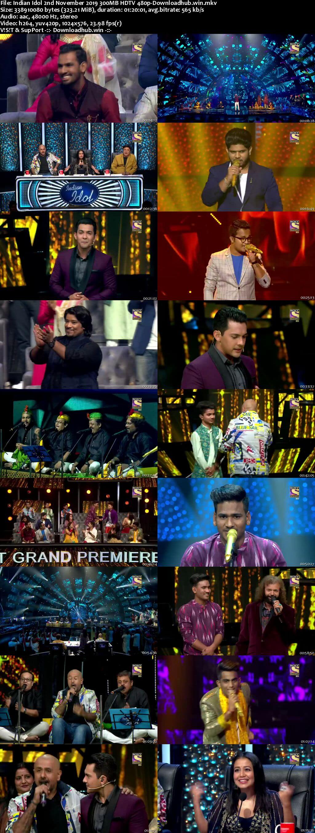 Indian Idol 02 November 2019 Episode 07 HDTV 480p