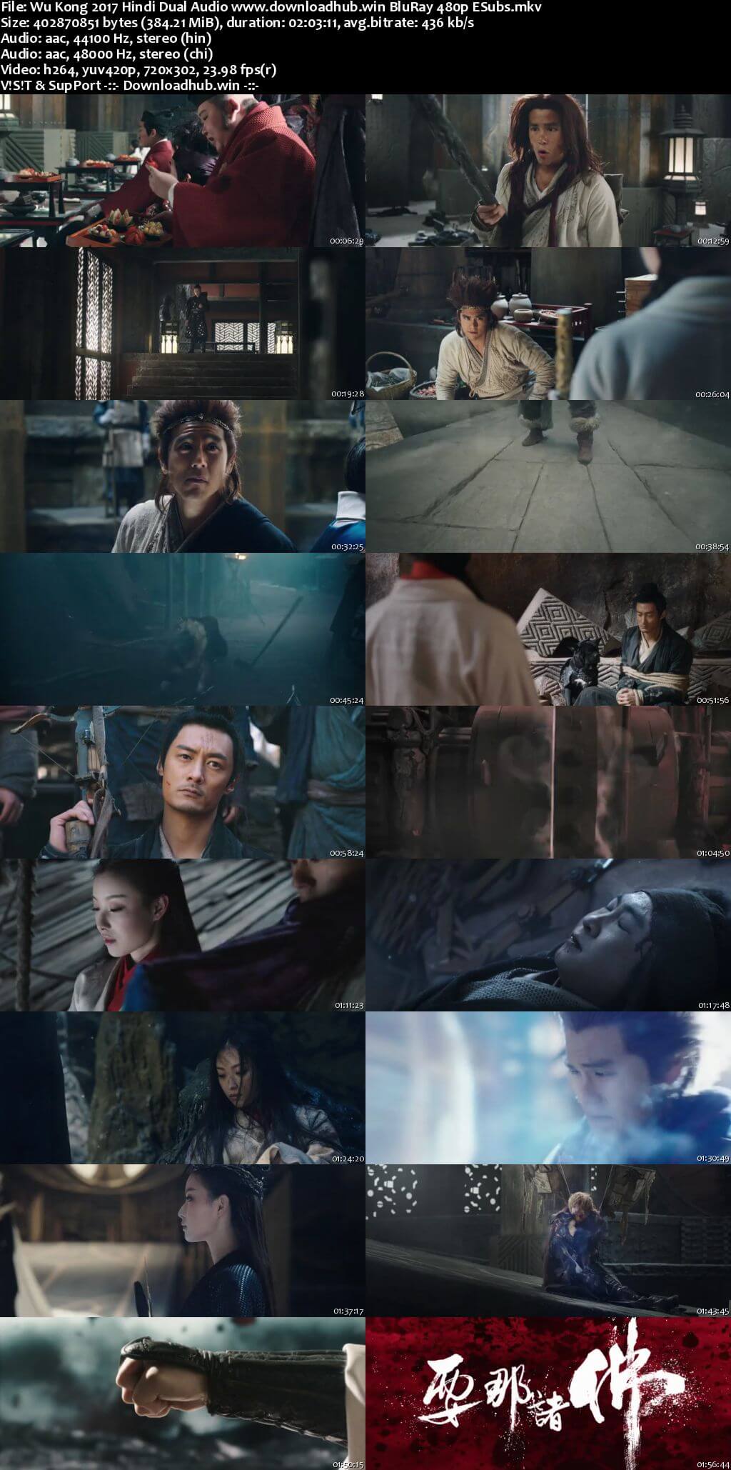 Wu Kong 2017 Hindi Dual Audio 350MB BluRay 480p ESubs Wu Kong 2017 Hindi Dual Audio 350MB BluRay 480p ESubs