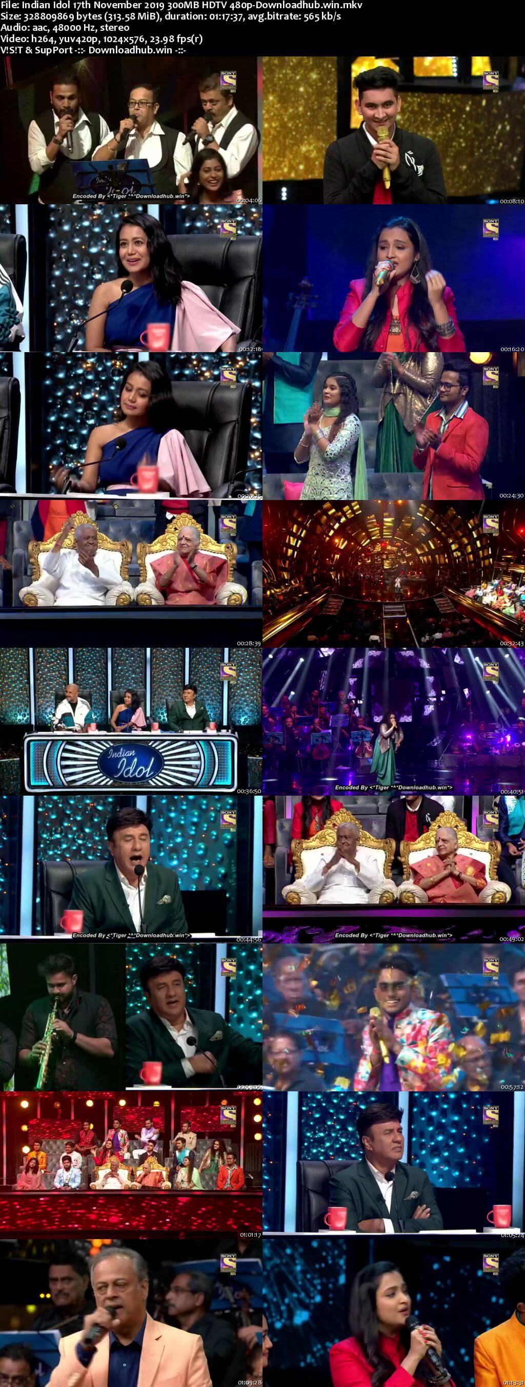 Indian Idol 17 November 2019 Episode 12 HDTV 480p