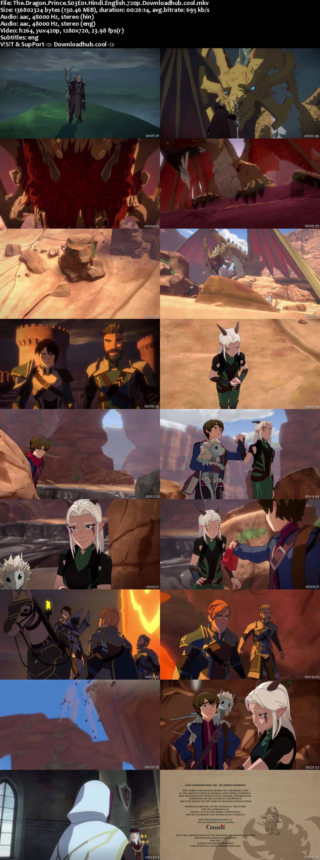 The Dragon Prince S03 Complete Hindi Dual Audio 720p Web-DL ESubs