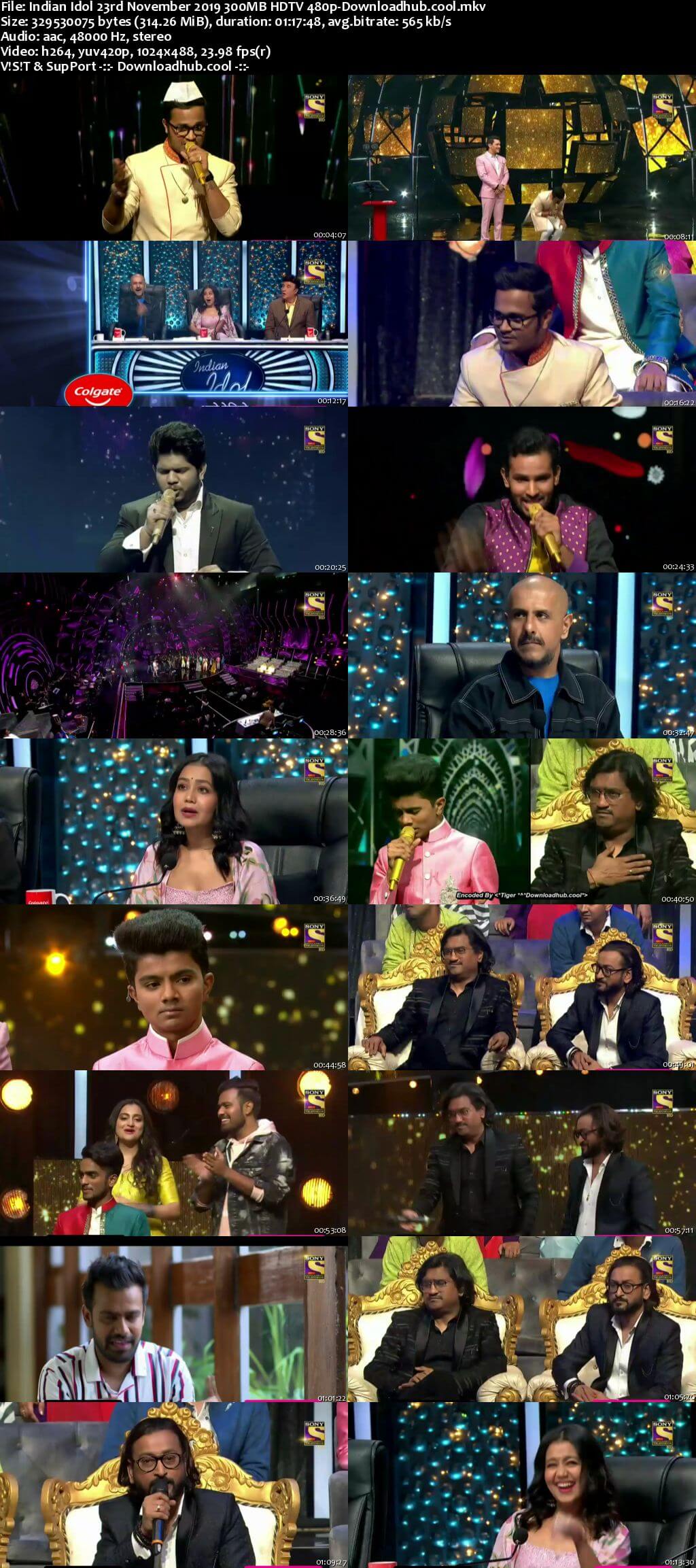 Indian Idol 23 November 2019 Episode 13 HDTV 480p