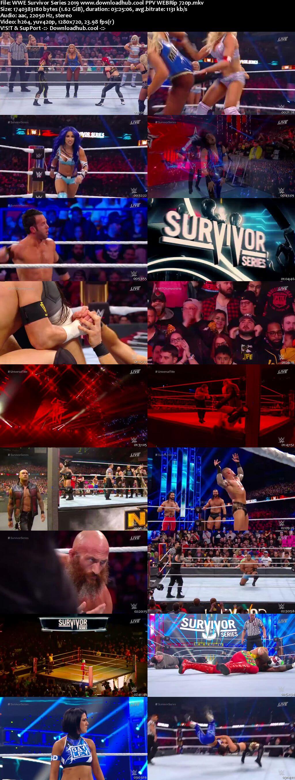 WWE Survivor Series 24th November 2019 720p 800MB PPV WEBRip 480p