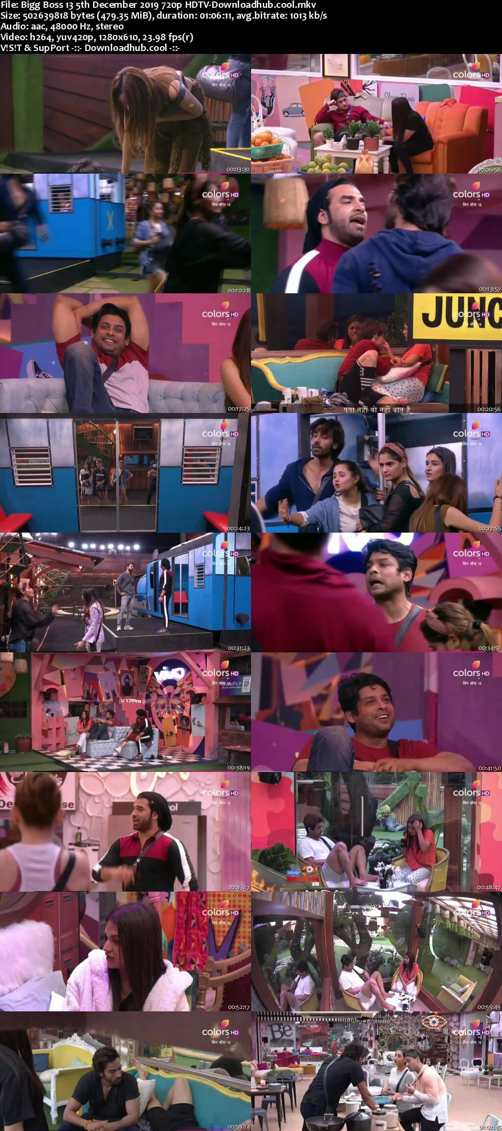 Bigg Boss 13 05 December 2019 Episode 66 HDTV 720p 480p