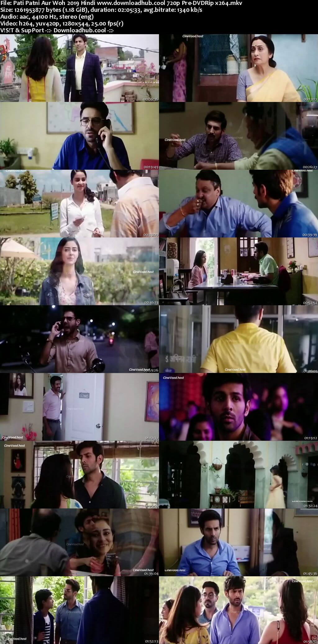 Pati Patni Aur Woh 2019 Hindi 720p 480p Pre-DVDRip x264