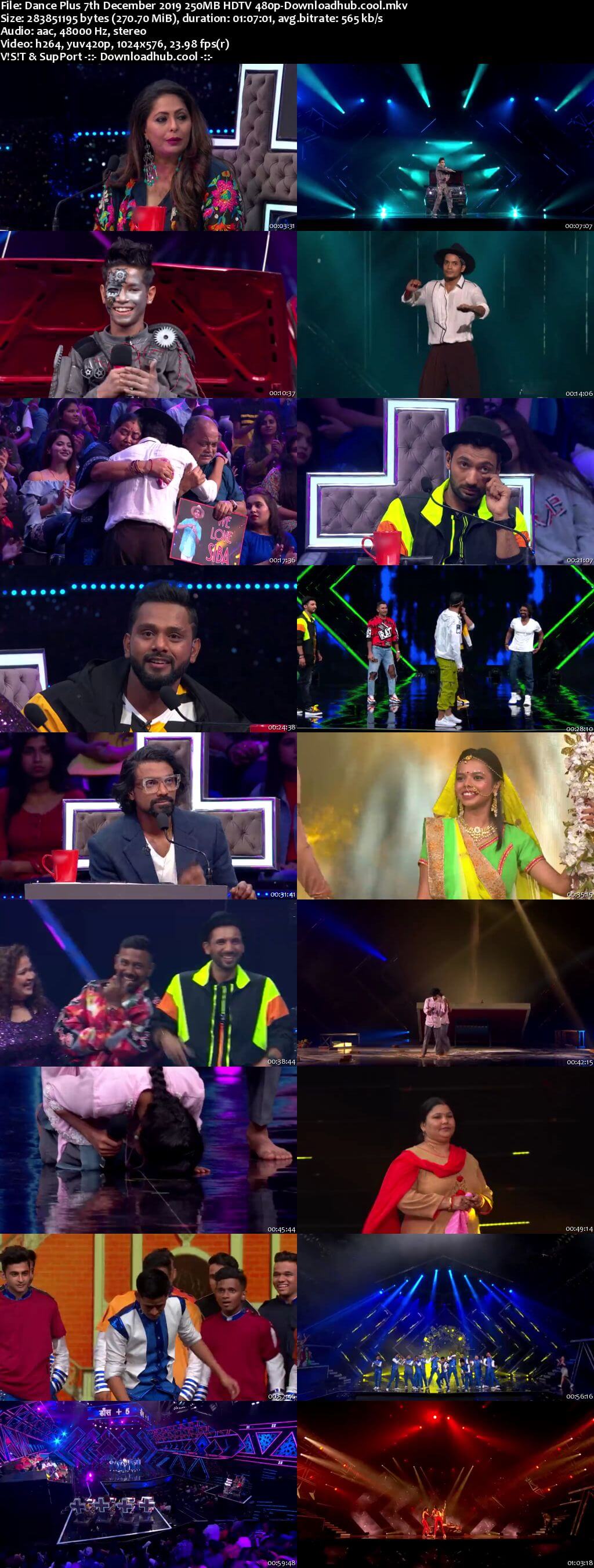 Dance Plus 07 December 2019 Episode 09 HDTV 480p