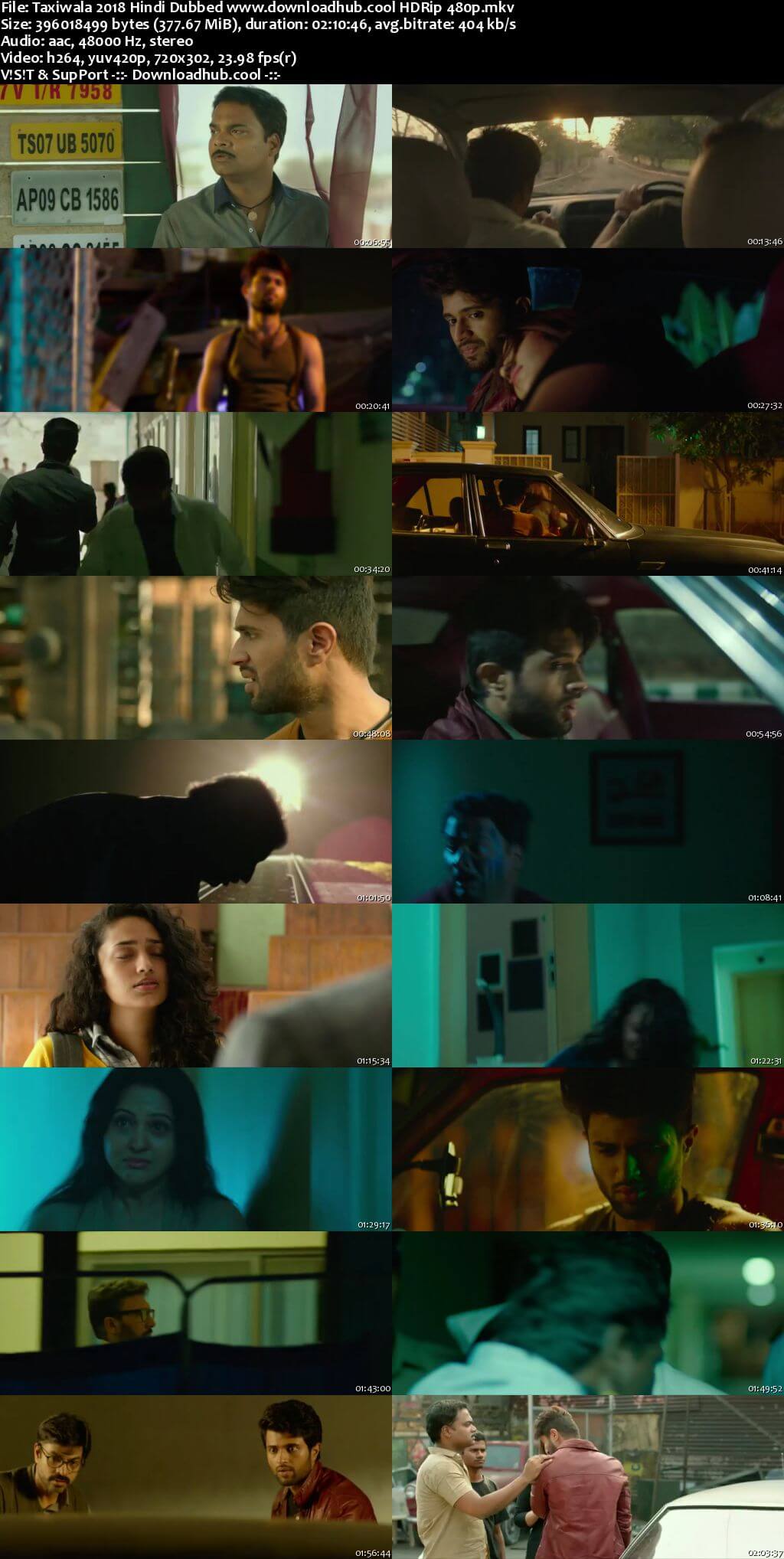 Taxiwala 2018 Hindi Dubbed 350MB HDRip 480p