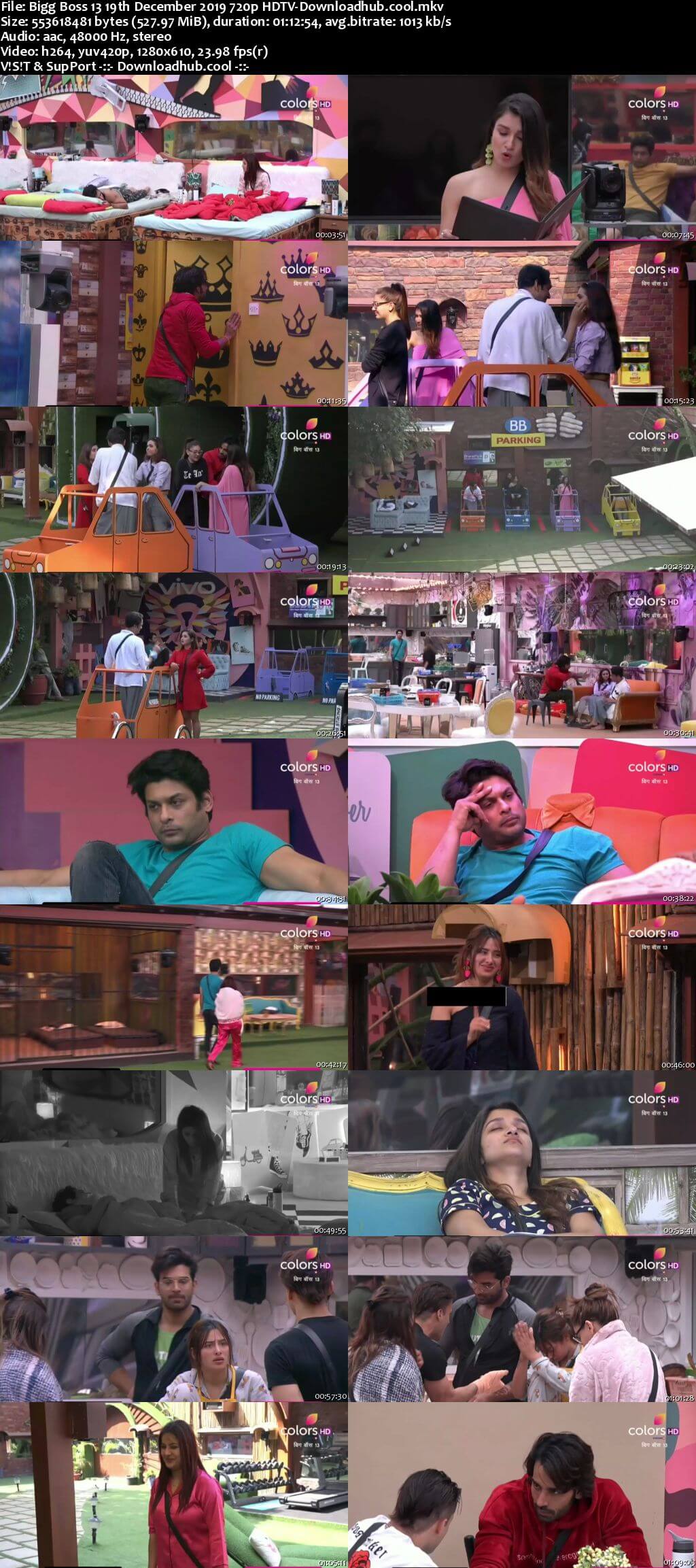 Bigg Boss 13 19 December 2019 Episode 80 HDTV 720p 480p