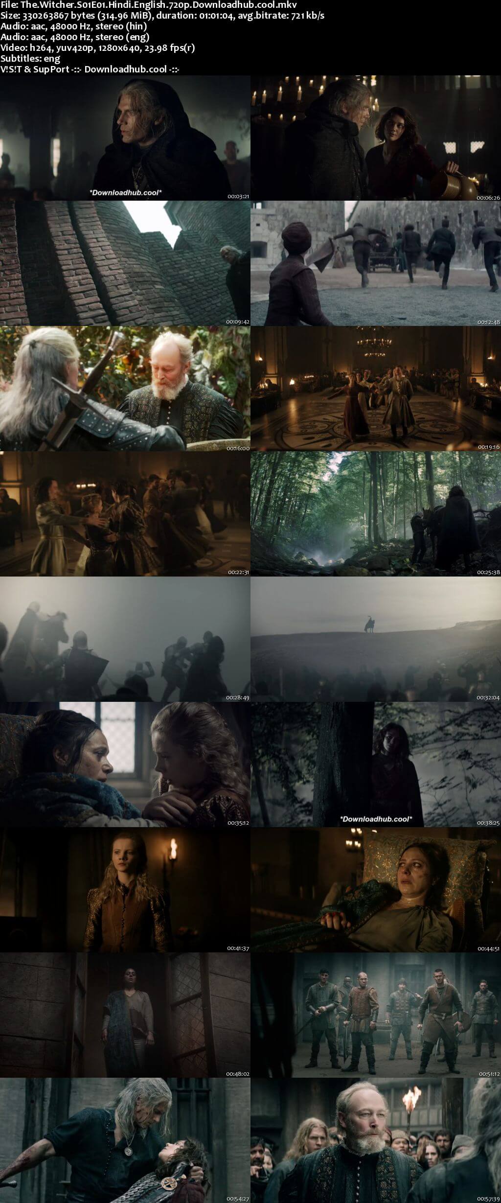 The Witcher 2019 S01 Complete Hindi Dual Audio 720p Web-DL ESubs