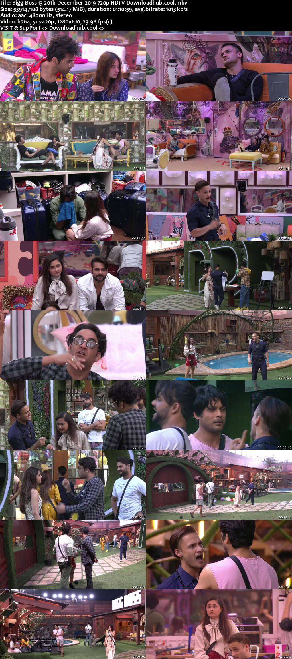 Bigg Boss 13 20 December 2019 Episode 81 HDTV 720p 480p