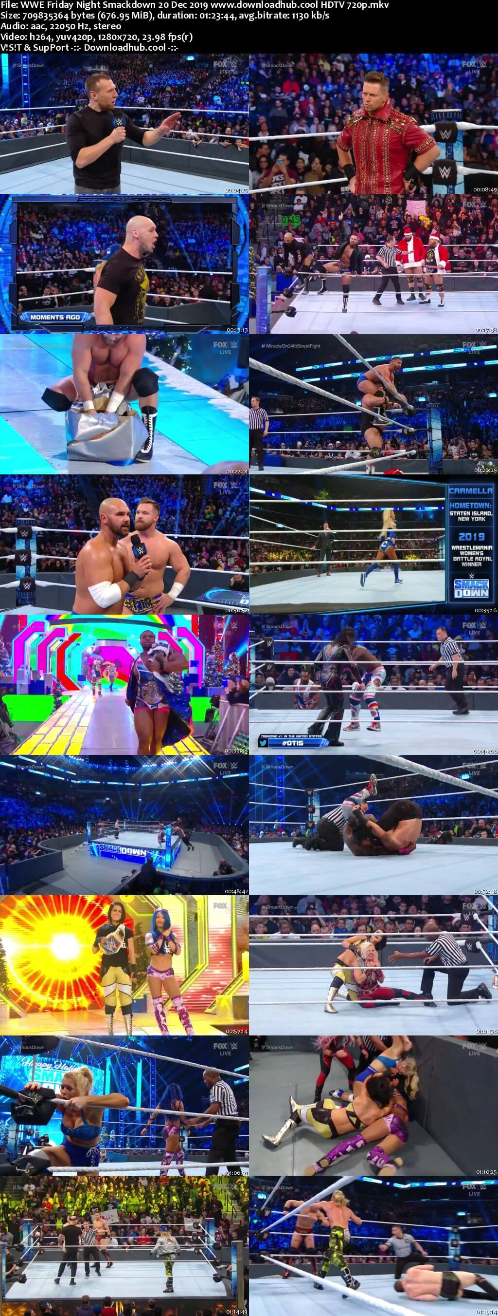 WWE Friday Night Smackdown 20th December 2019 720p 300MB HDTV 480p