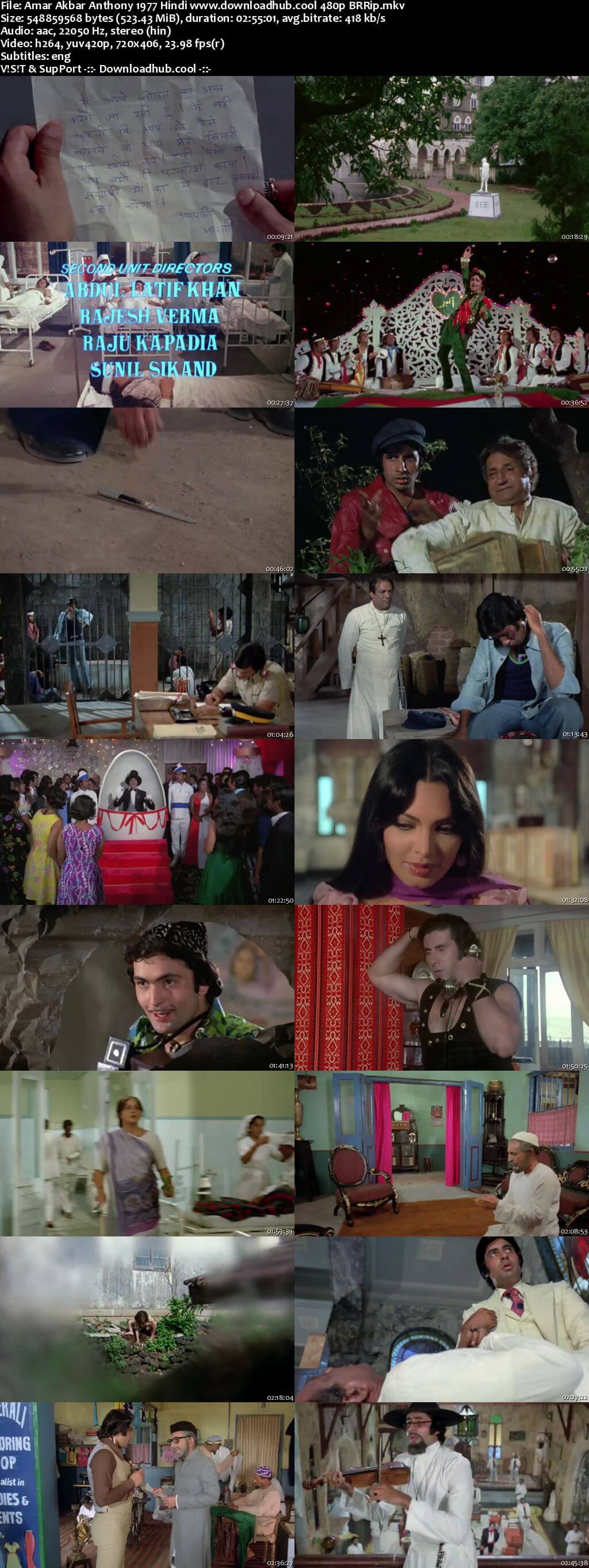 Amar Akbar Anthony 1977 Hindi 500MB BluRay 480p ESubs