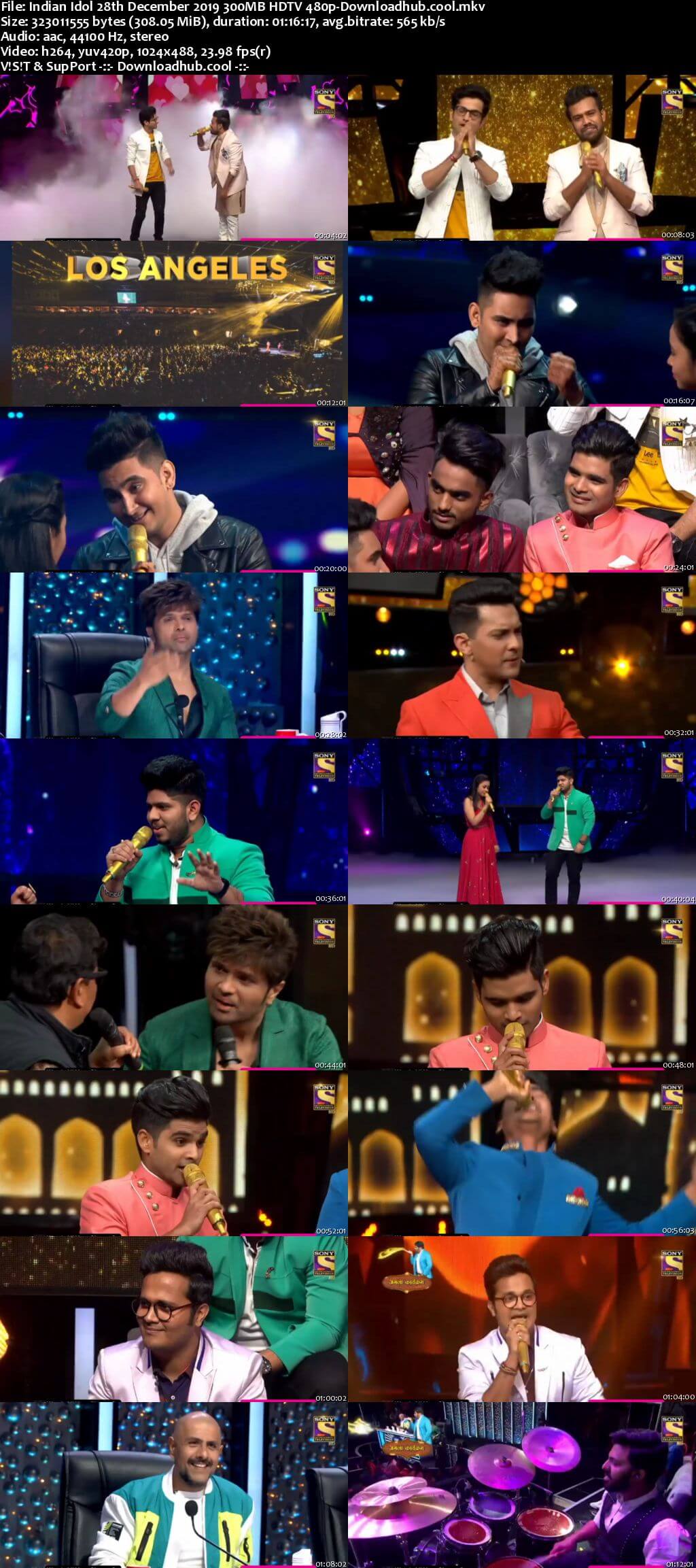 Indian Idol 28 December 2019 Episode 23 HDTV 480p