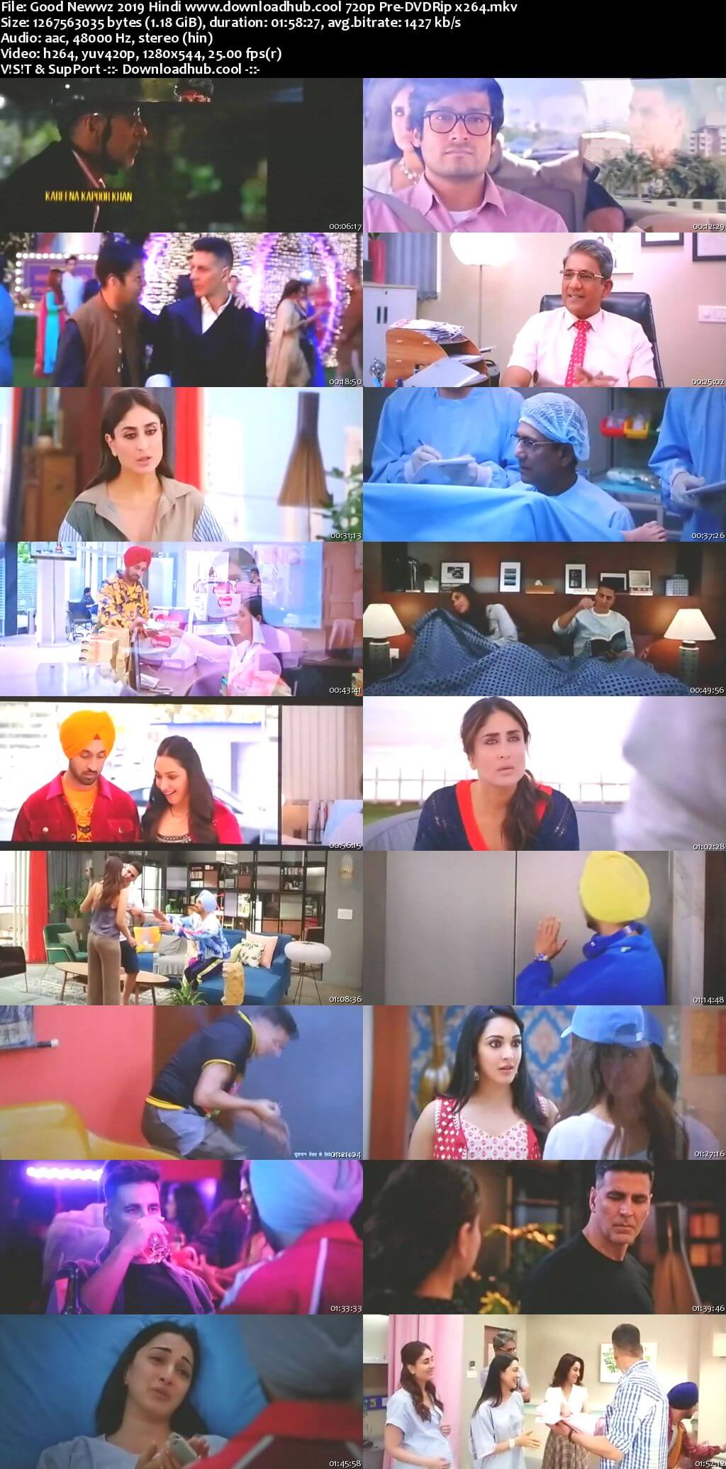 Good Newwz 2019 Hindi 720p 480p Pre-DVDRip x264