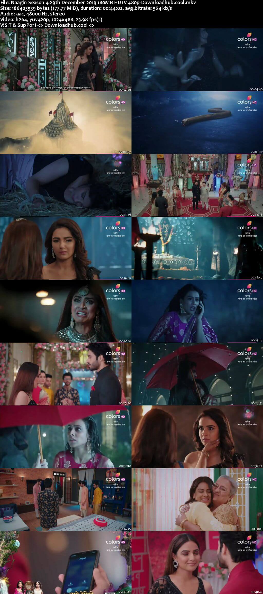 Naagin Season 4 29th December 2019 180MB HDTV 480p