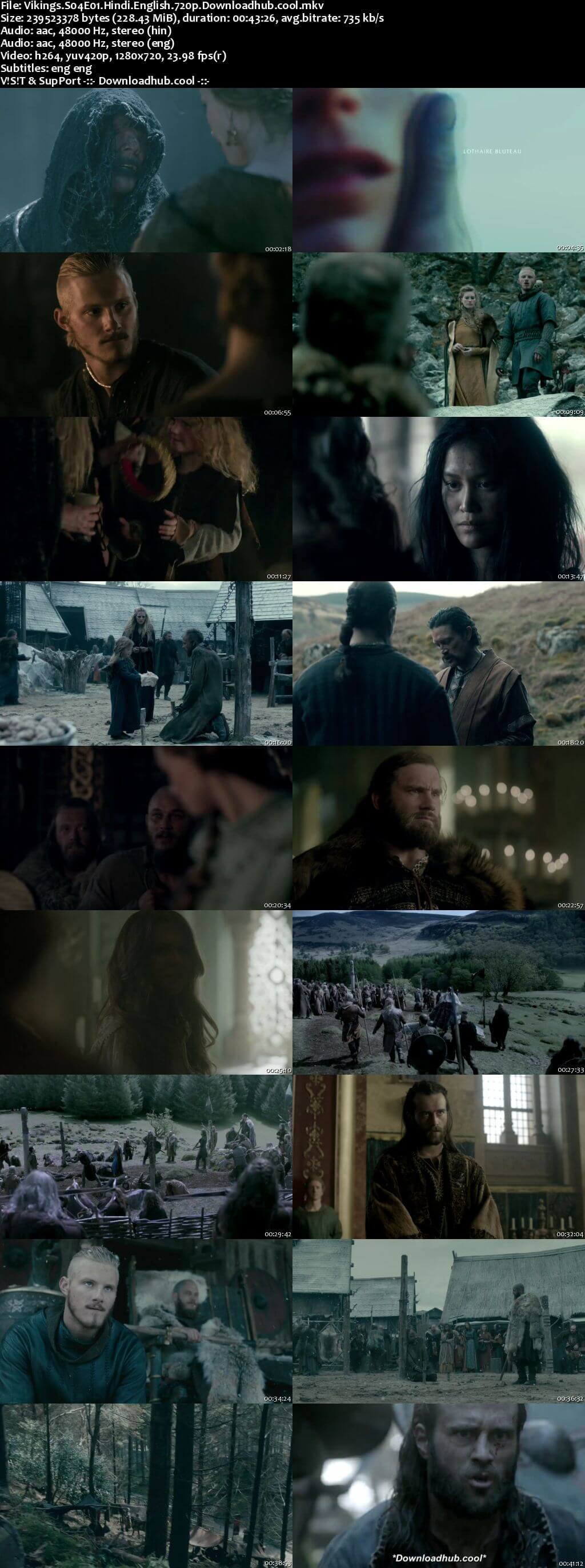 Vikings S04 Complete Hindi Dual Audio 720p Web-DL ESubs