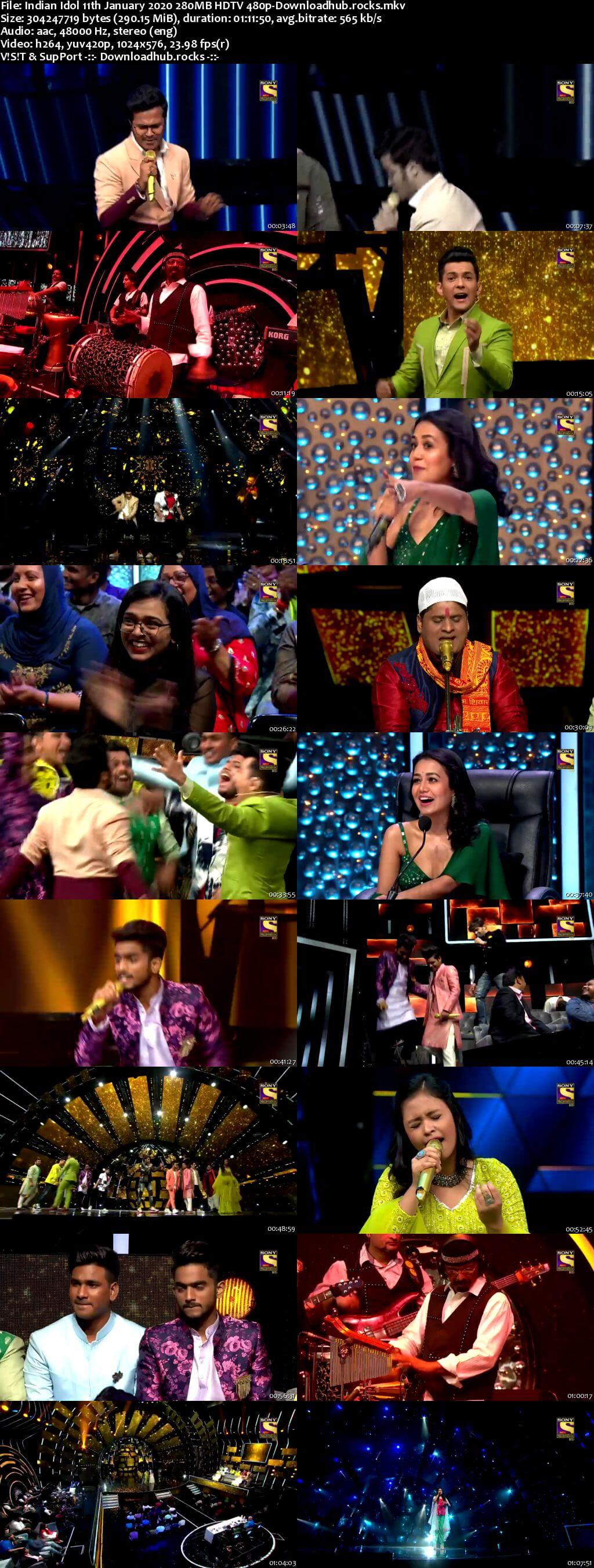 Indian Idol 11 January 2020 Episode 26 HDTV 480p