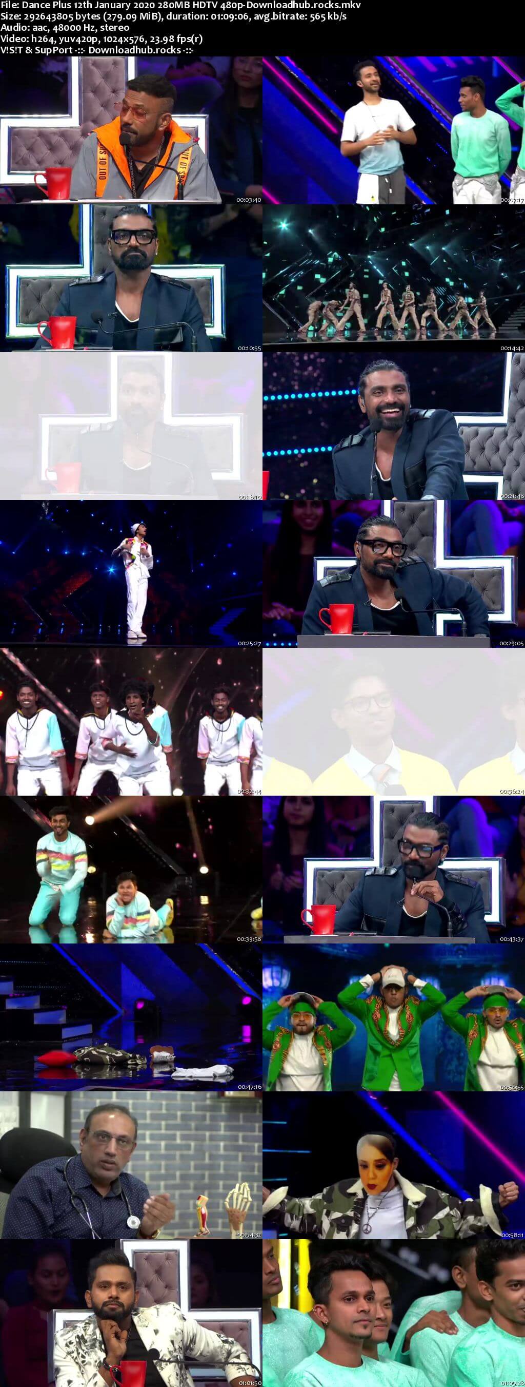 Dance Plus 12 January 2020 Episode 20 HDTV 480p