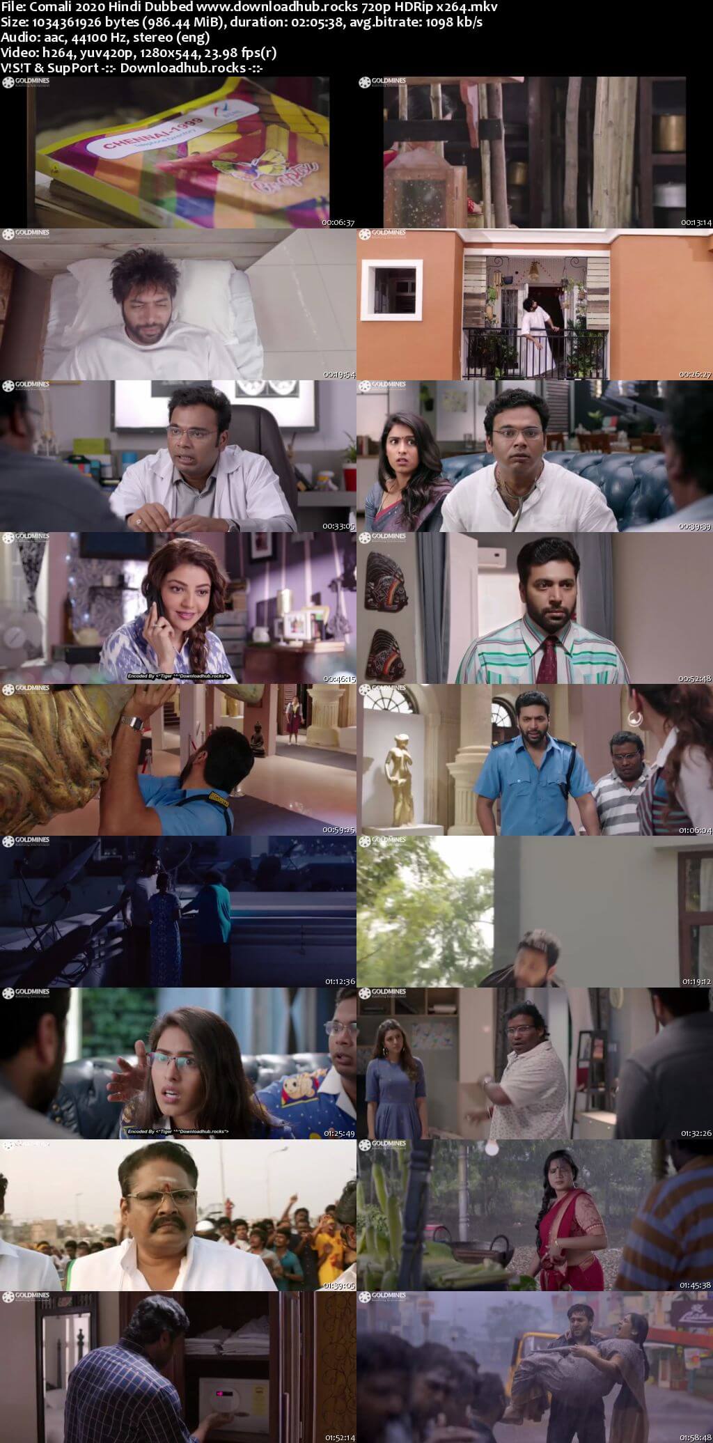 Comali 2020 Hindi Dubbed 720p HDRip x264