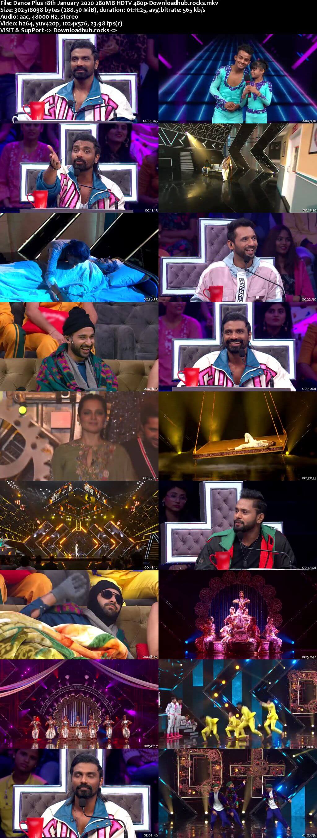 Dance Plus 18 January 2020 Episode 21 HDTV 480p