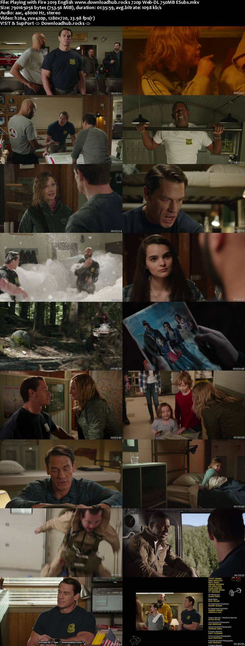 Playing with Fire 2019 English 720p Web-DL 750MB ESubs