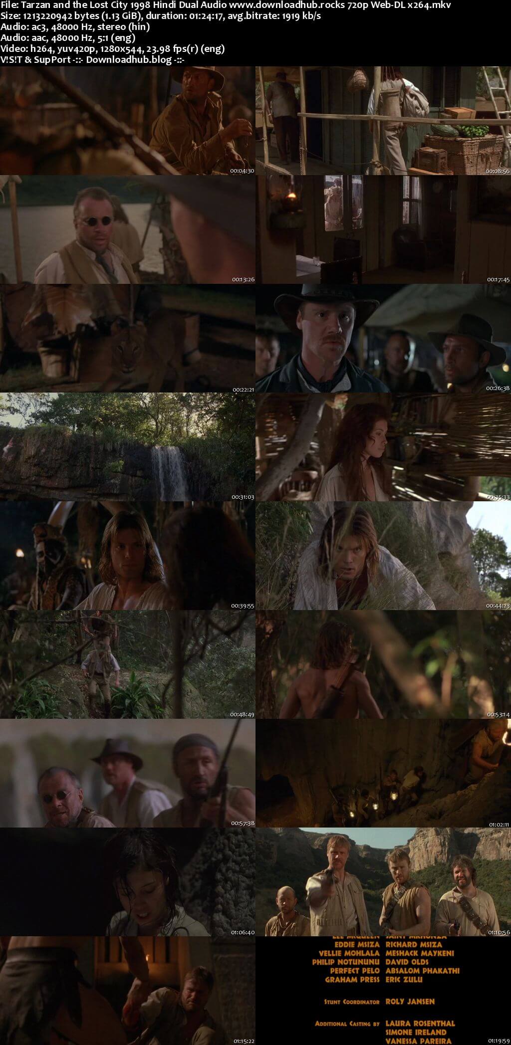Tarzan and the Lost City 1998 Hindi Dual Audio 720p Web-DL x264