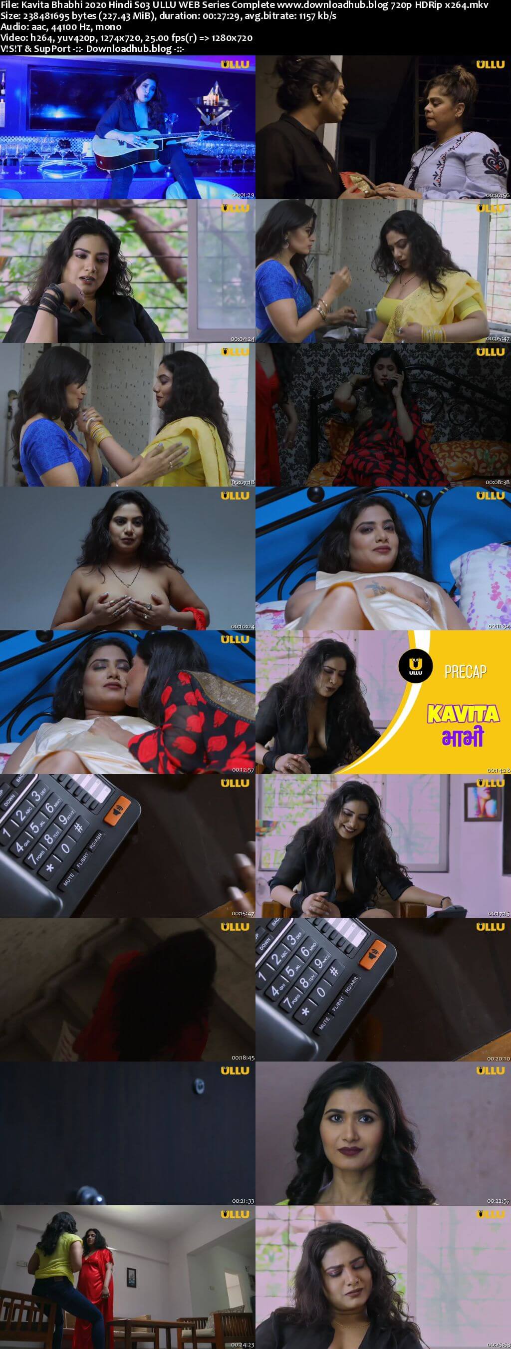 Kavita Bhabhi 2020 Hindi S03 ULLU WEB Series Complete 720p HDRip x264