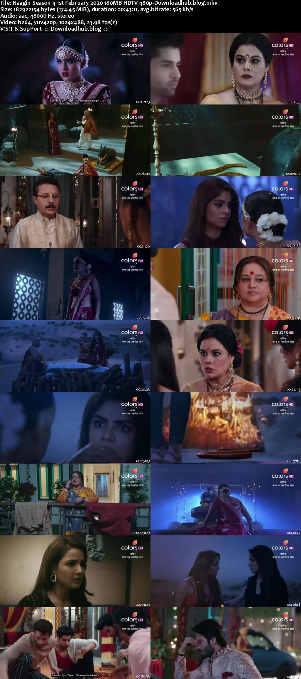 Naagin Season 4 1st February 2020 180MB HDTV 480p