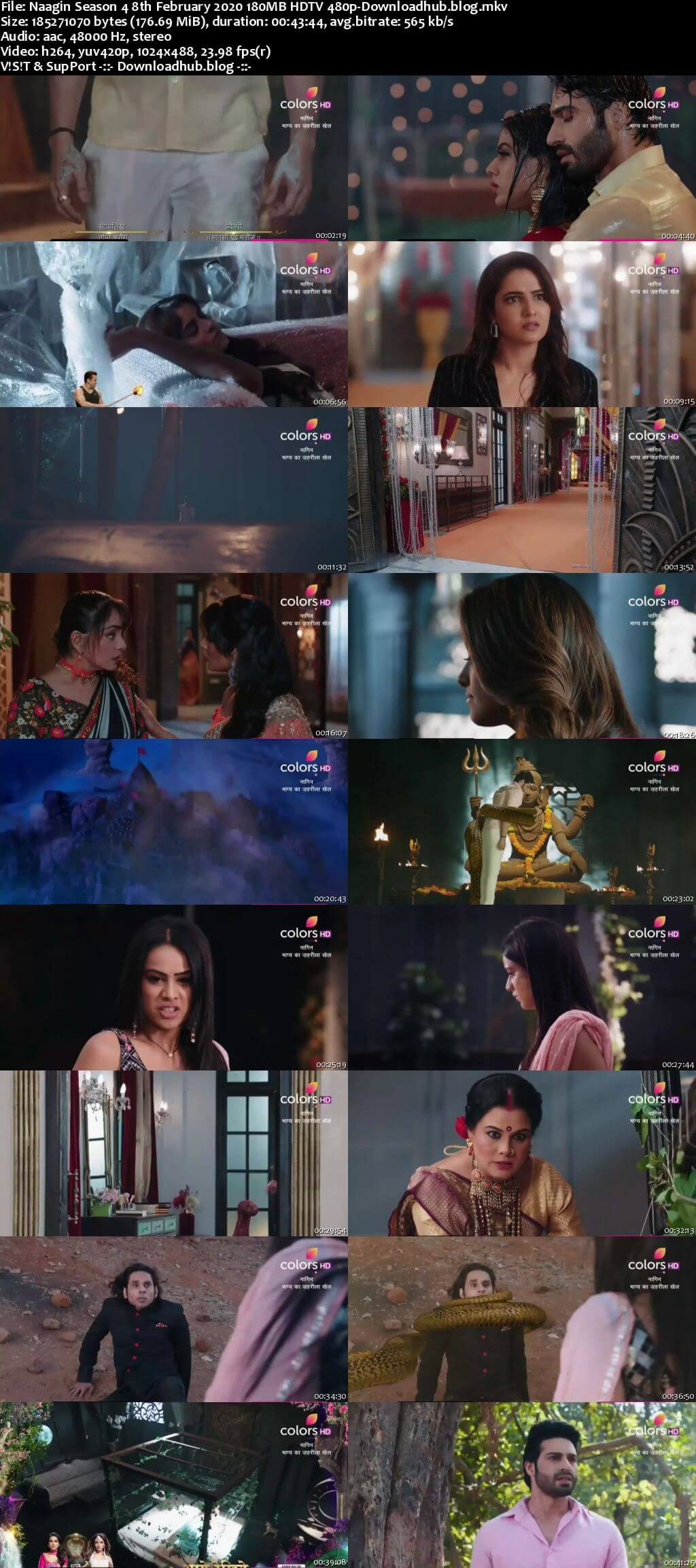 Naagin Season 4 8th February 2020 180MB HDTV 480p