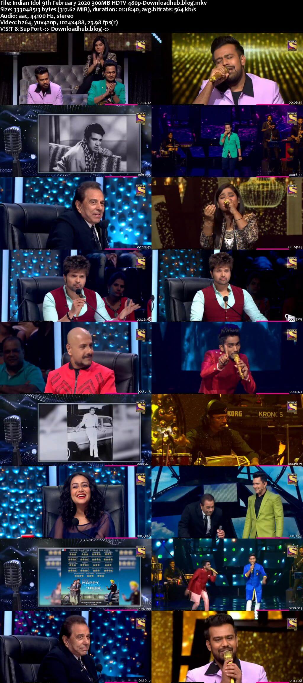 Indian Idol 09 January 2020 Episode 35 HDTV 480p