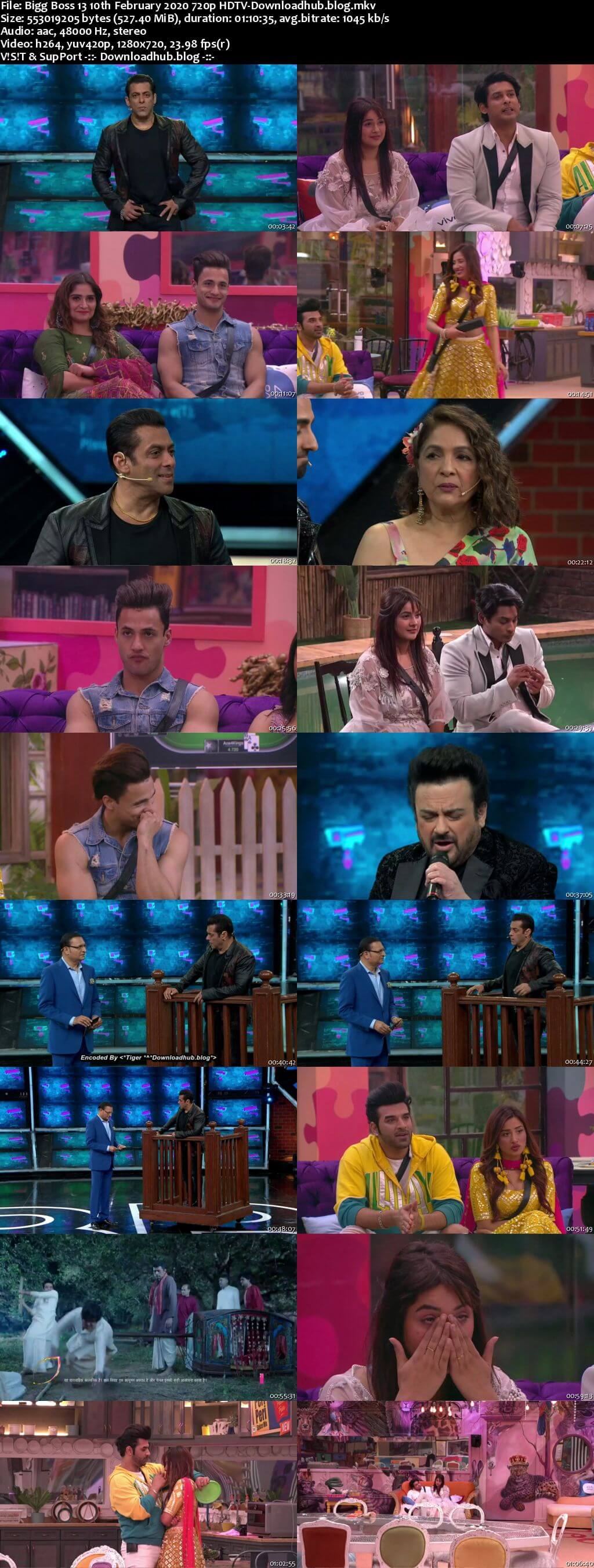 Bigg Boss 13 10 February 2020 Episode 133 HDTV 720p 480p