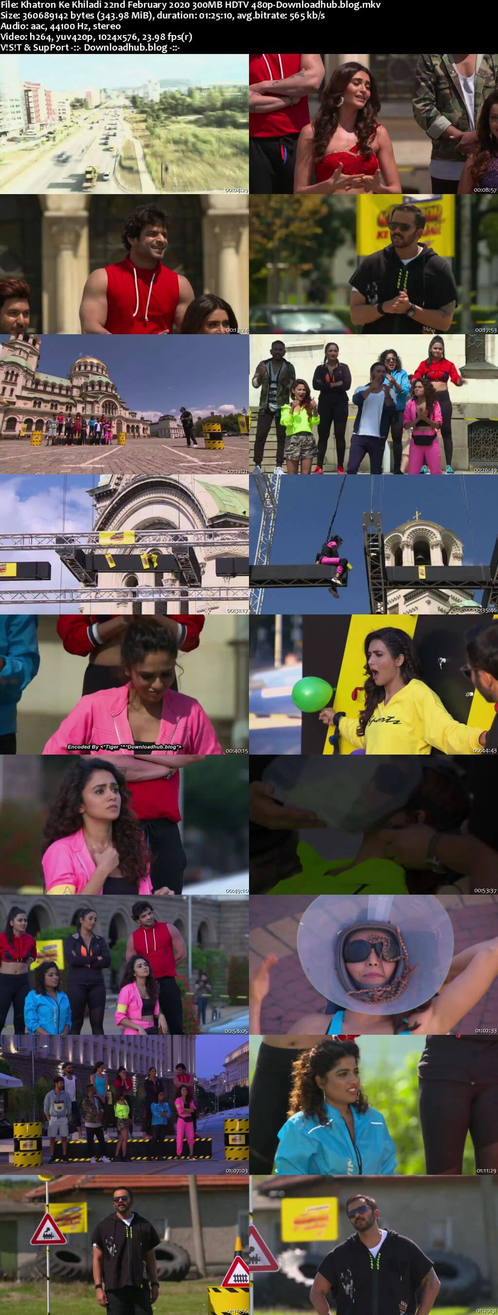 Khatron Ke Khiladi 22nd February 2020 300MB HDTV 480p