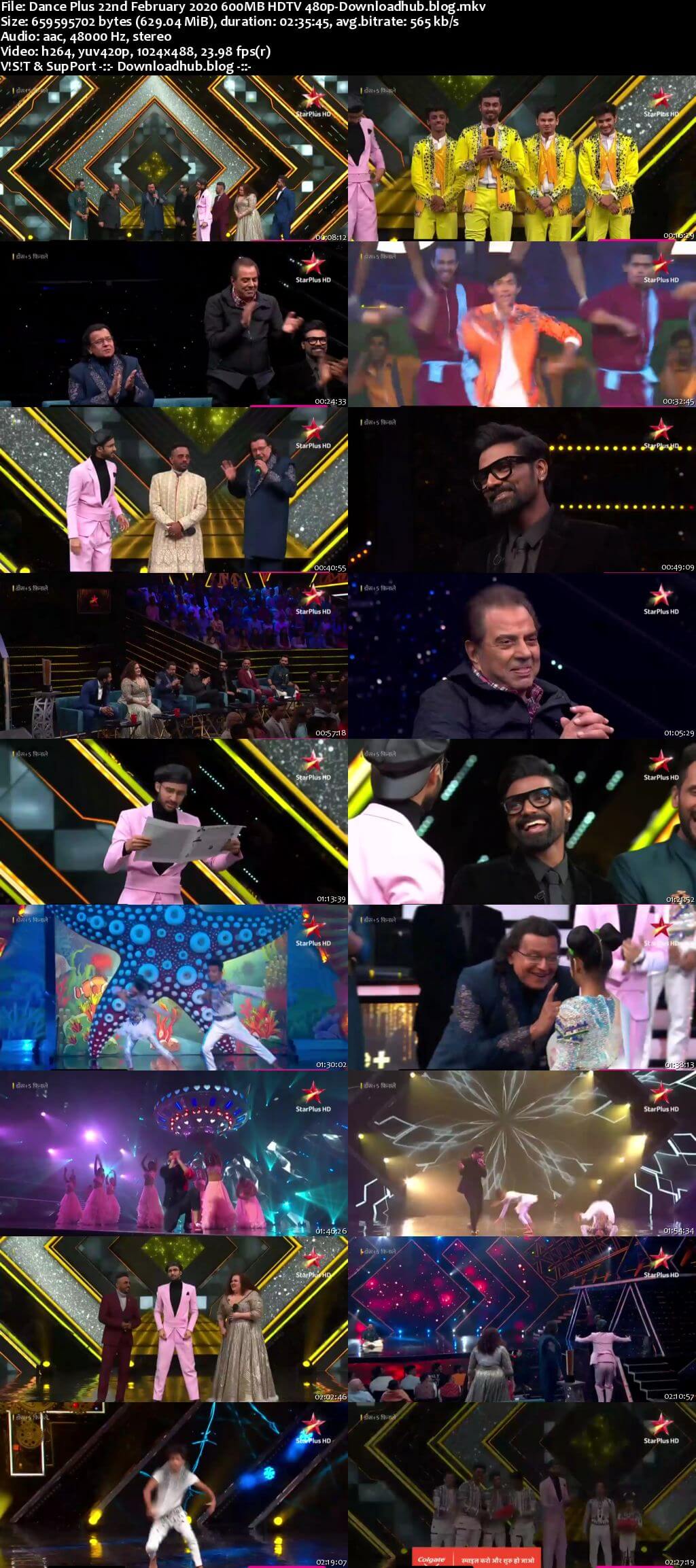 Dance Plus 22 February 2020 Finale Episode HDTV 480p