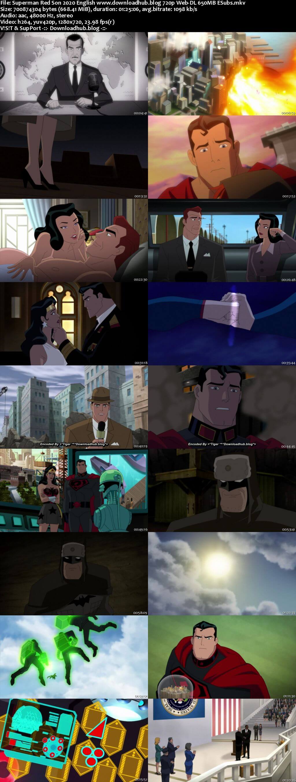 Superman Red Son 2020 English 720p Web-DL 650MB ESubs