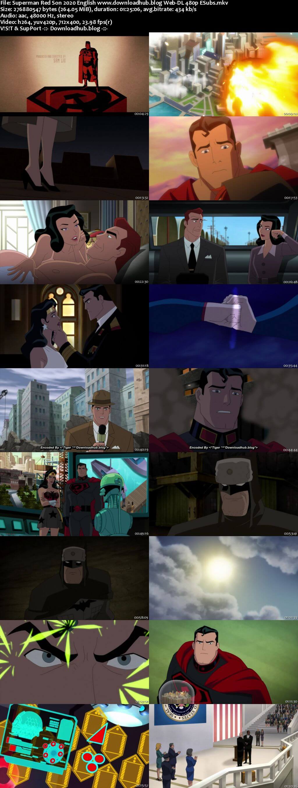 Superman Red Son 2020 English 250MB Web-DL 480p ESubs