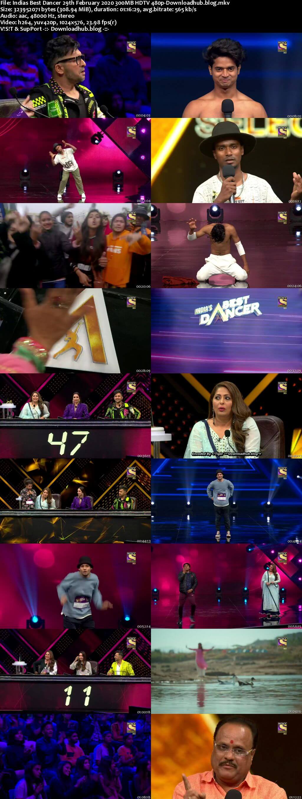 Indias Best Dancer 29 February 2020 Episode 01 HDTV 480p