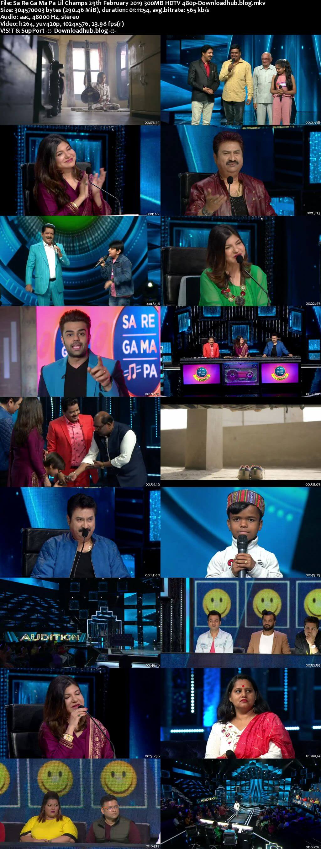 Sa Re Ga Ma Pa Lil Champs 29 February 2020 Episode 01 HDTV 480p