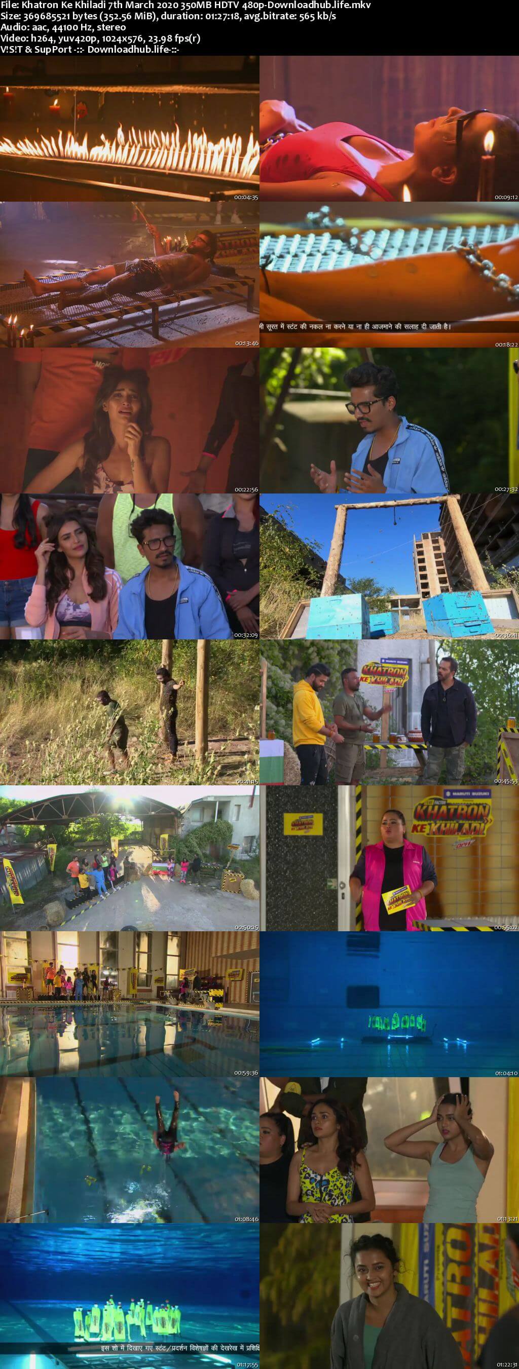 Khatron Ke Khiladi 7th March 2020 350MB HDTV 480p