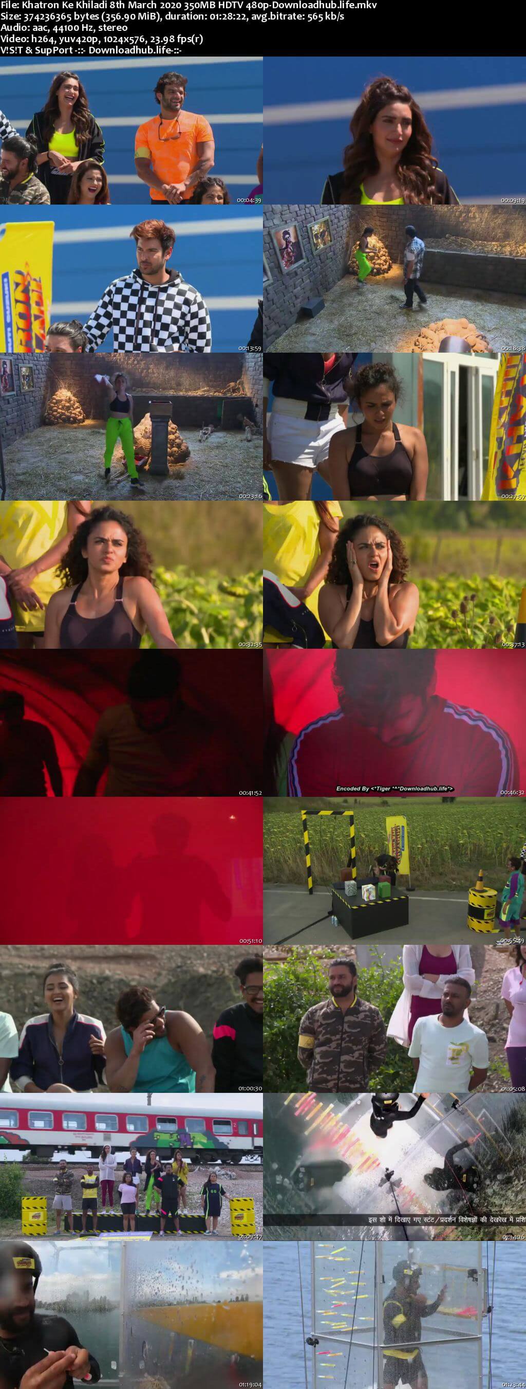 Khatron Ke Khiladi 8th March 2020 350MB HDTV 480p